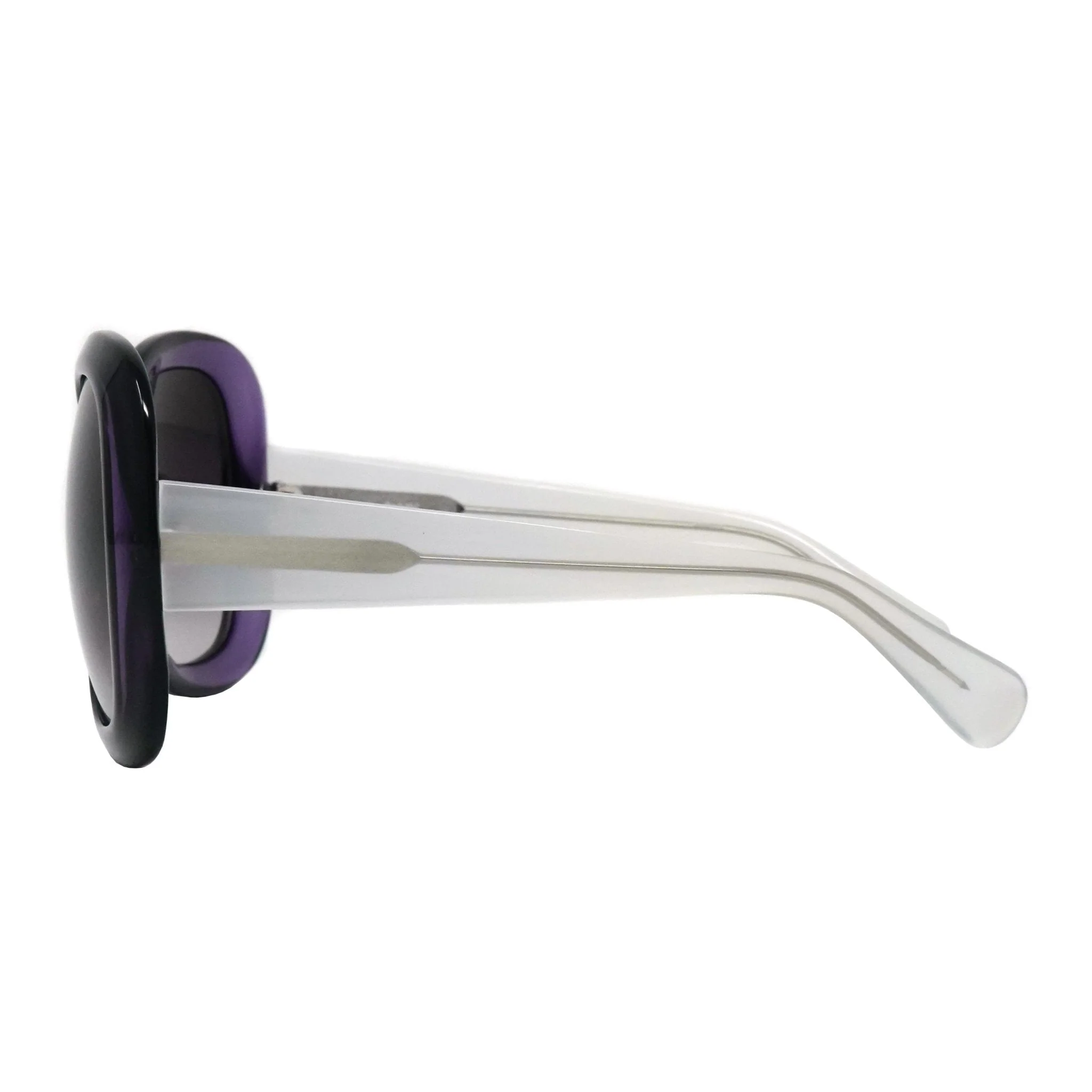 Rue De Mail Sunglasses Oversized Purple and White - Image 2