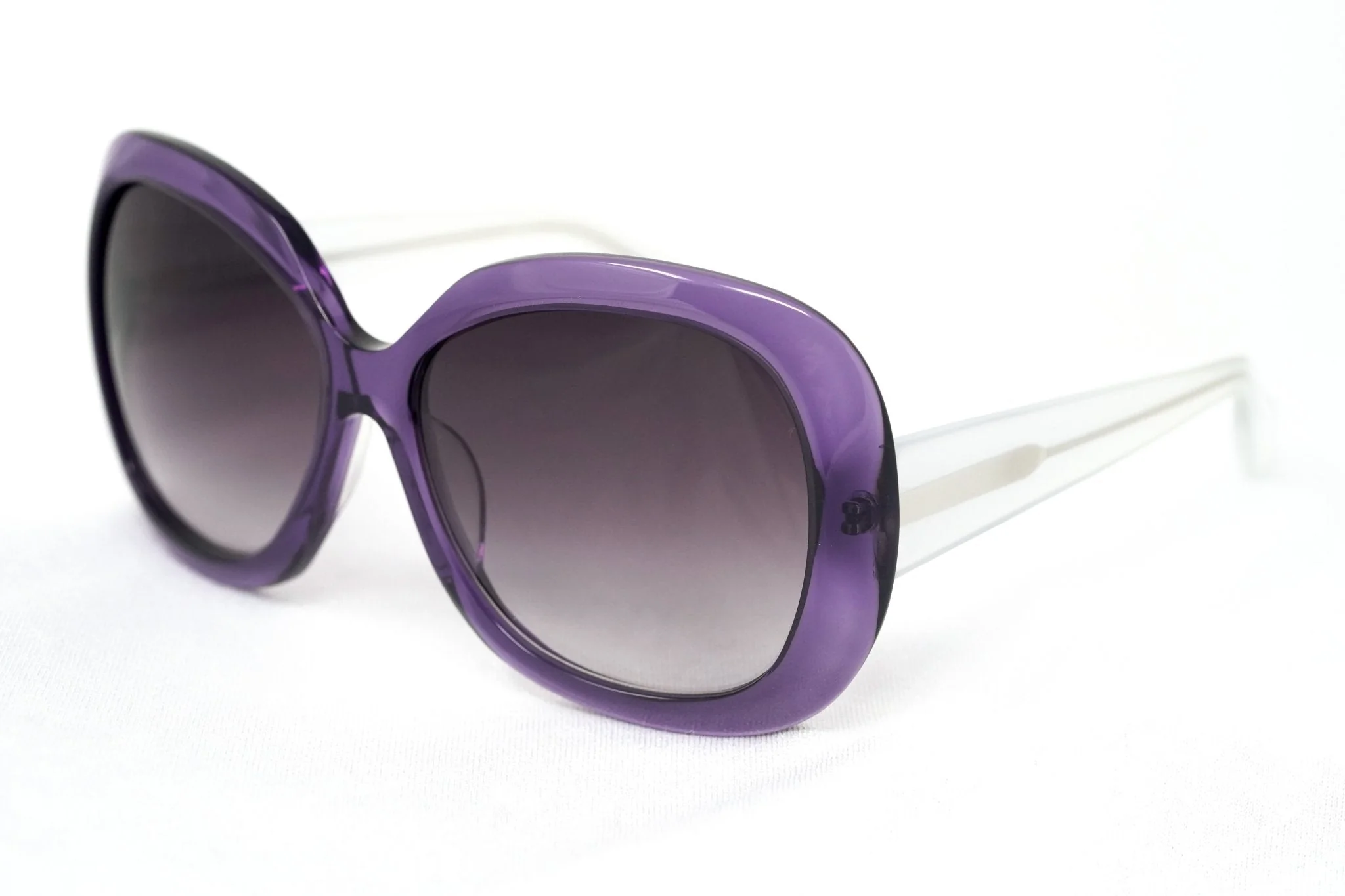 Rue De Mail Sunglasses Oversized Purple and White - Image 3