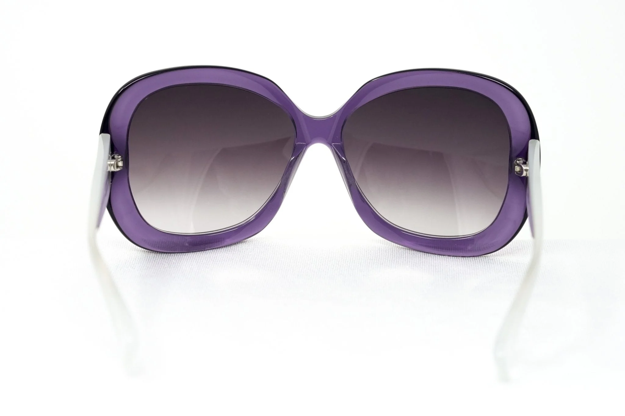 Rue De Mail Sunglasses Oversized Purple and White - Image 4
