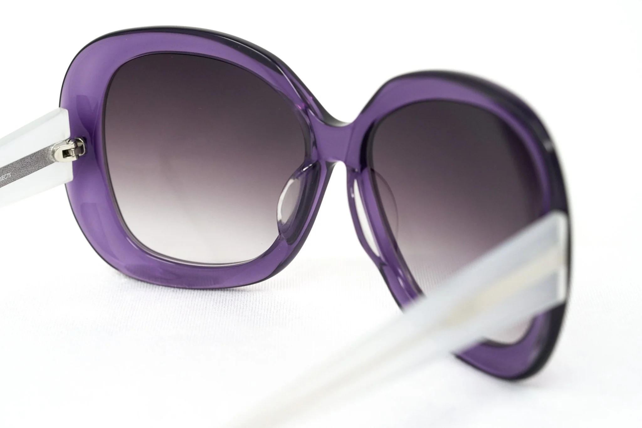 Rue De Mail Sunglasses Oversized Purple and White - Image 5