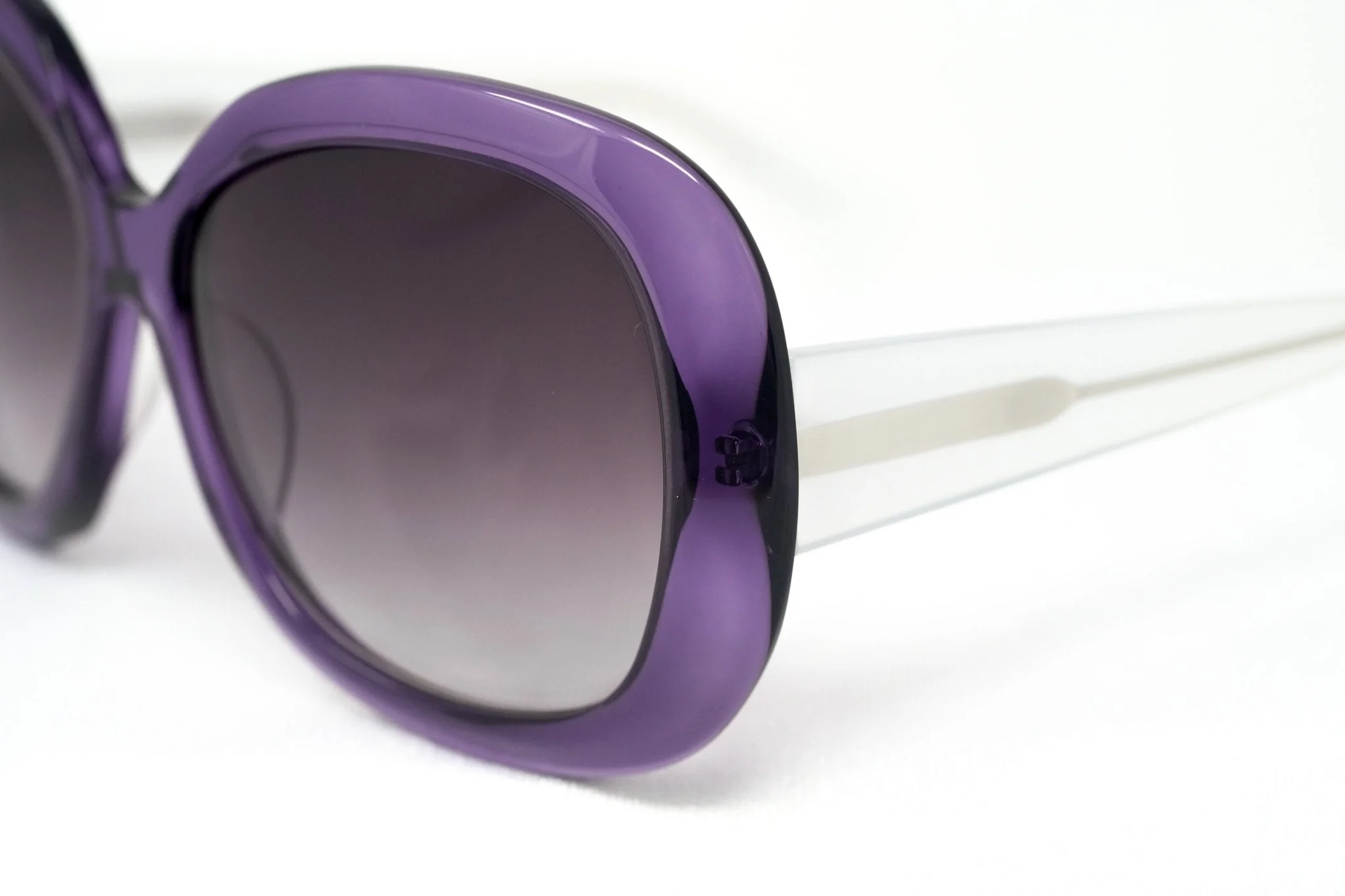 Rue De Mail Sunglasses Oversized Purple and White - Image 7