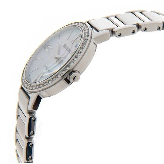 Seiko Ladies White Solar Watch - Image 3