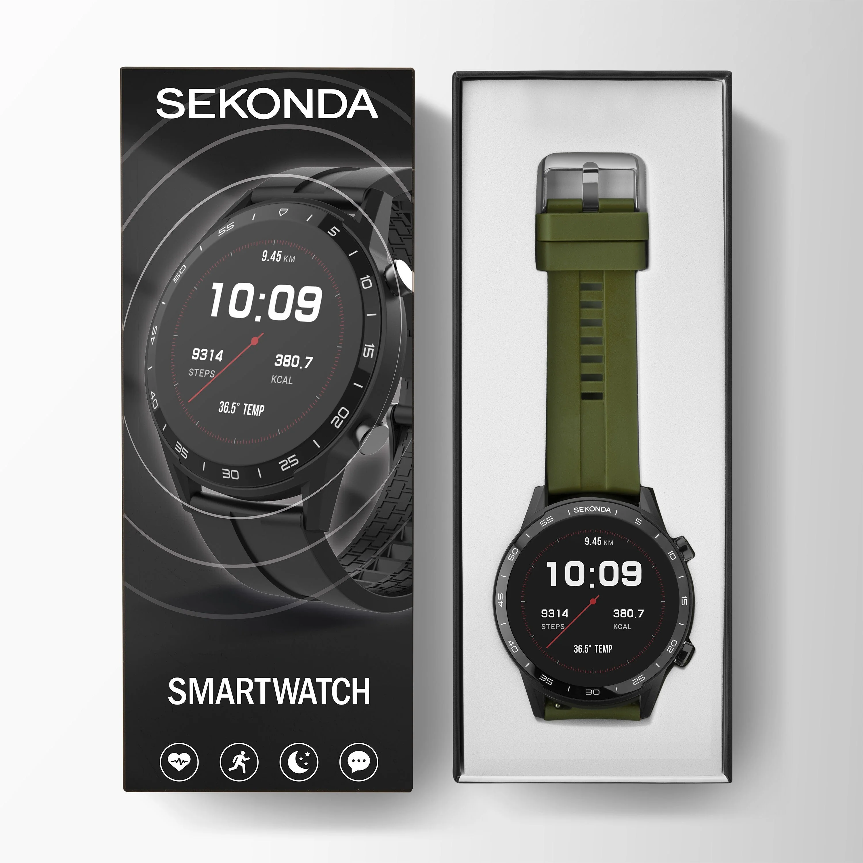 Sekonda Men's Green Smart Watch - Image 11