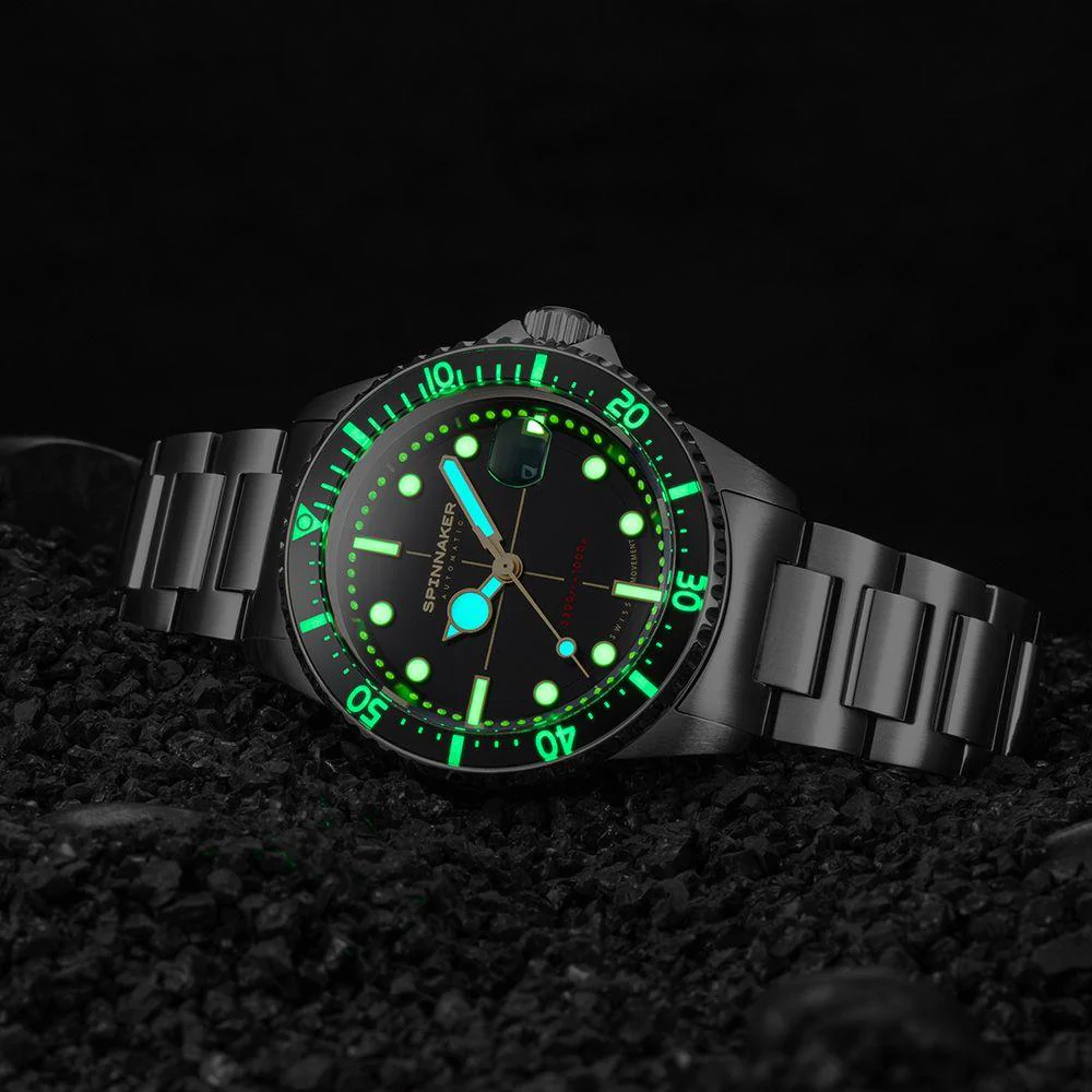 Spinnaker Men's Black Tesei Mille Metri Watch - Image 2
