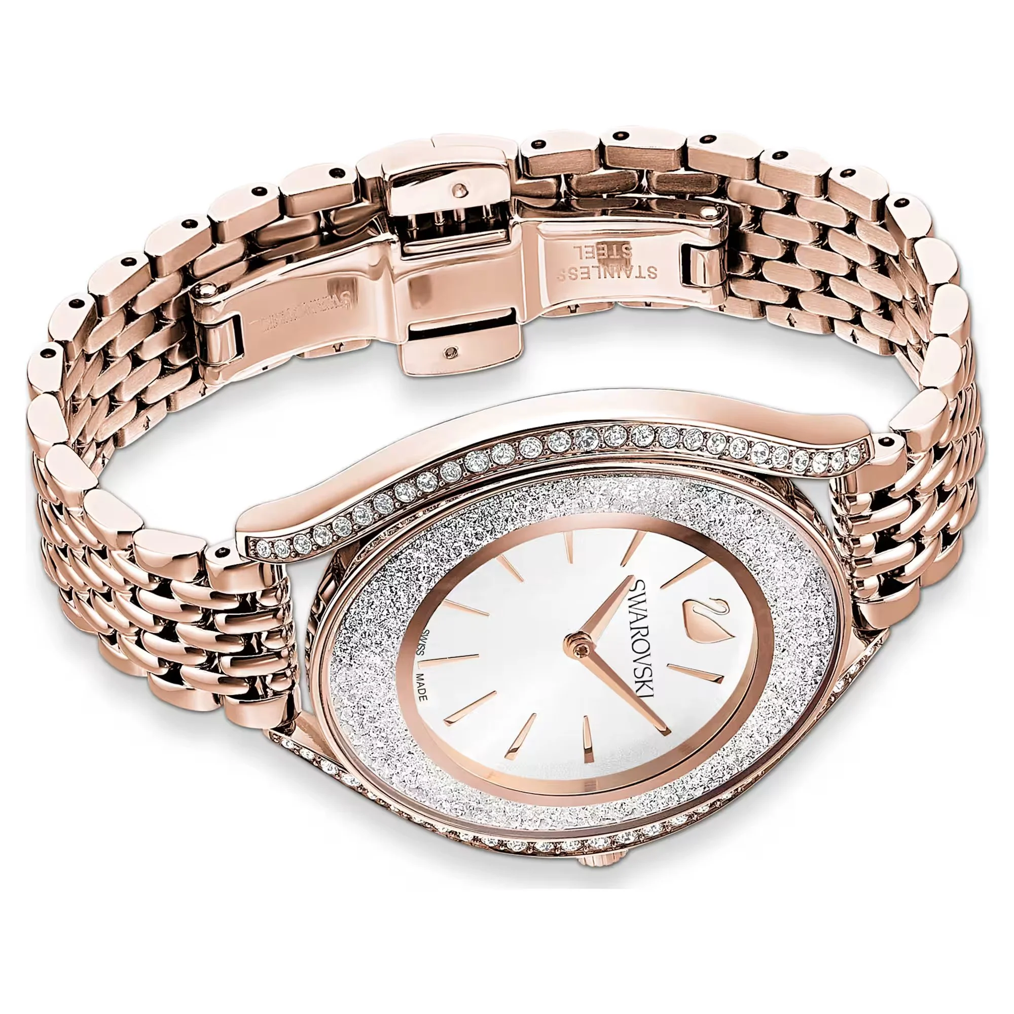 Swarovski Crystalline Aura Ladies Rose Gold Watch - Image 4