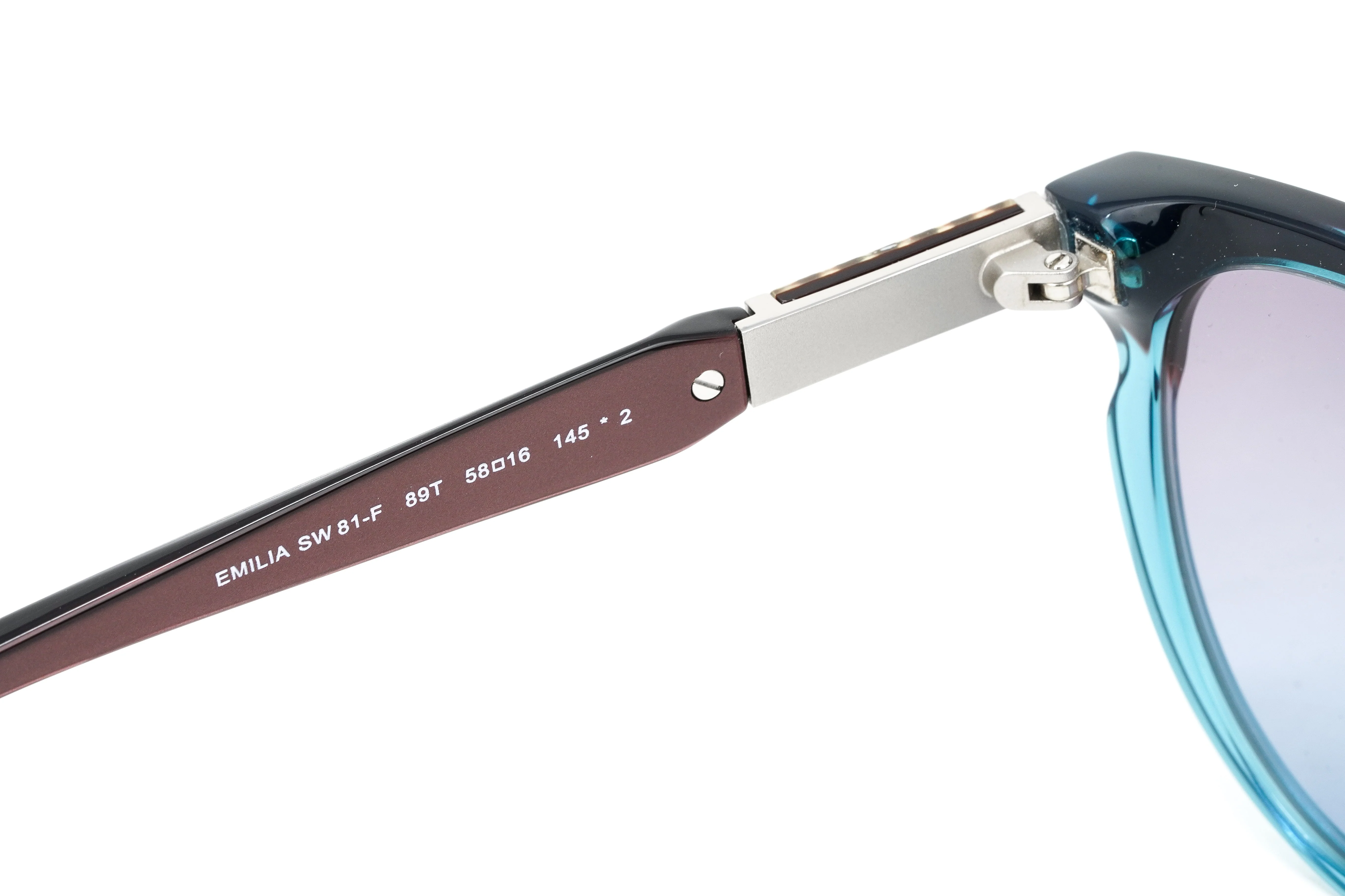 Swarovski Emilia Women's Sunglasses Oversized Oval Blue - Image 4