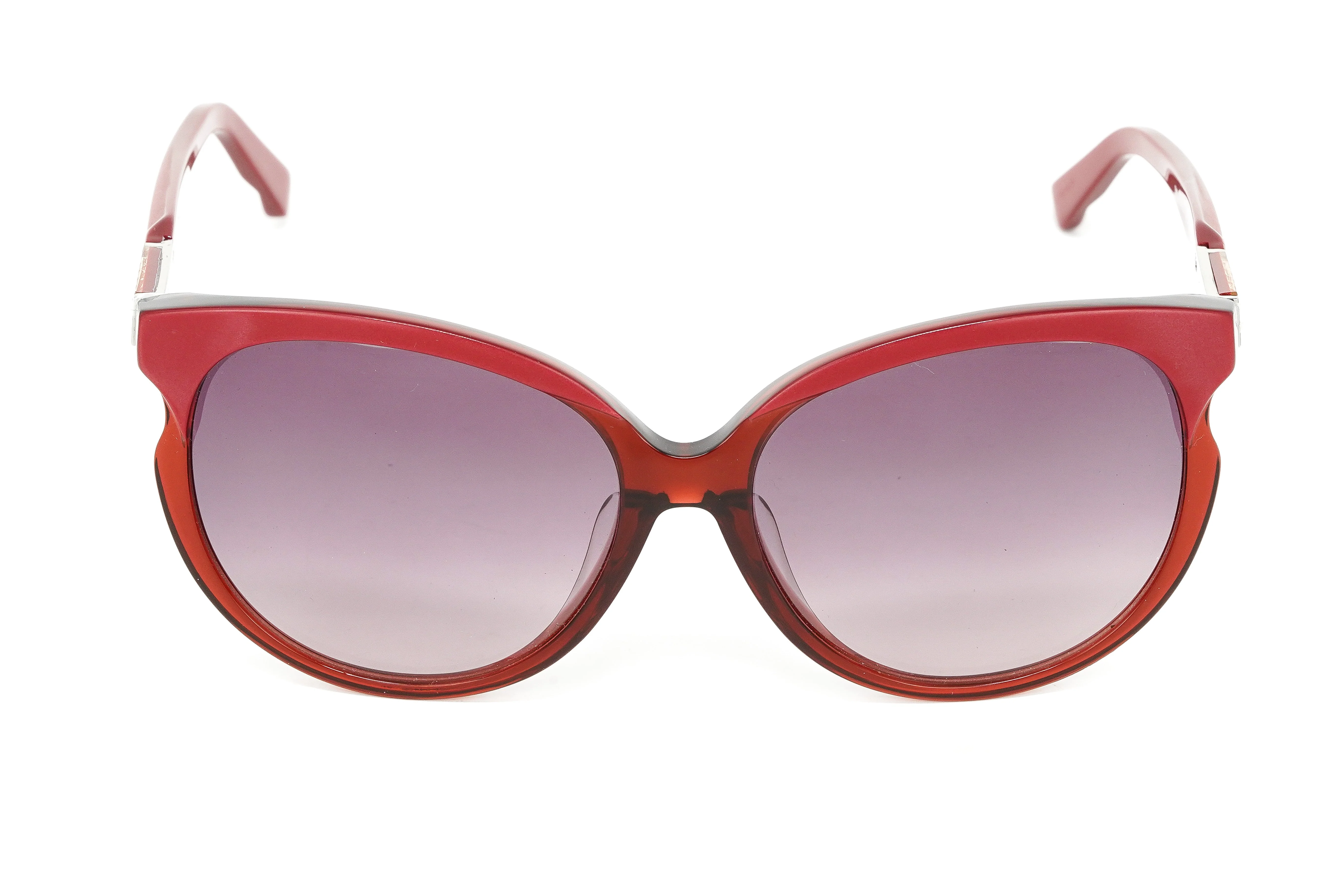 Swarovski Emilia Women's Sunglasses Oversized Oval Cat Eye Burgundy