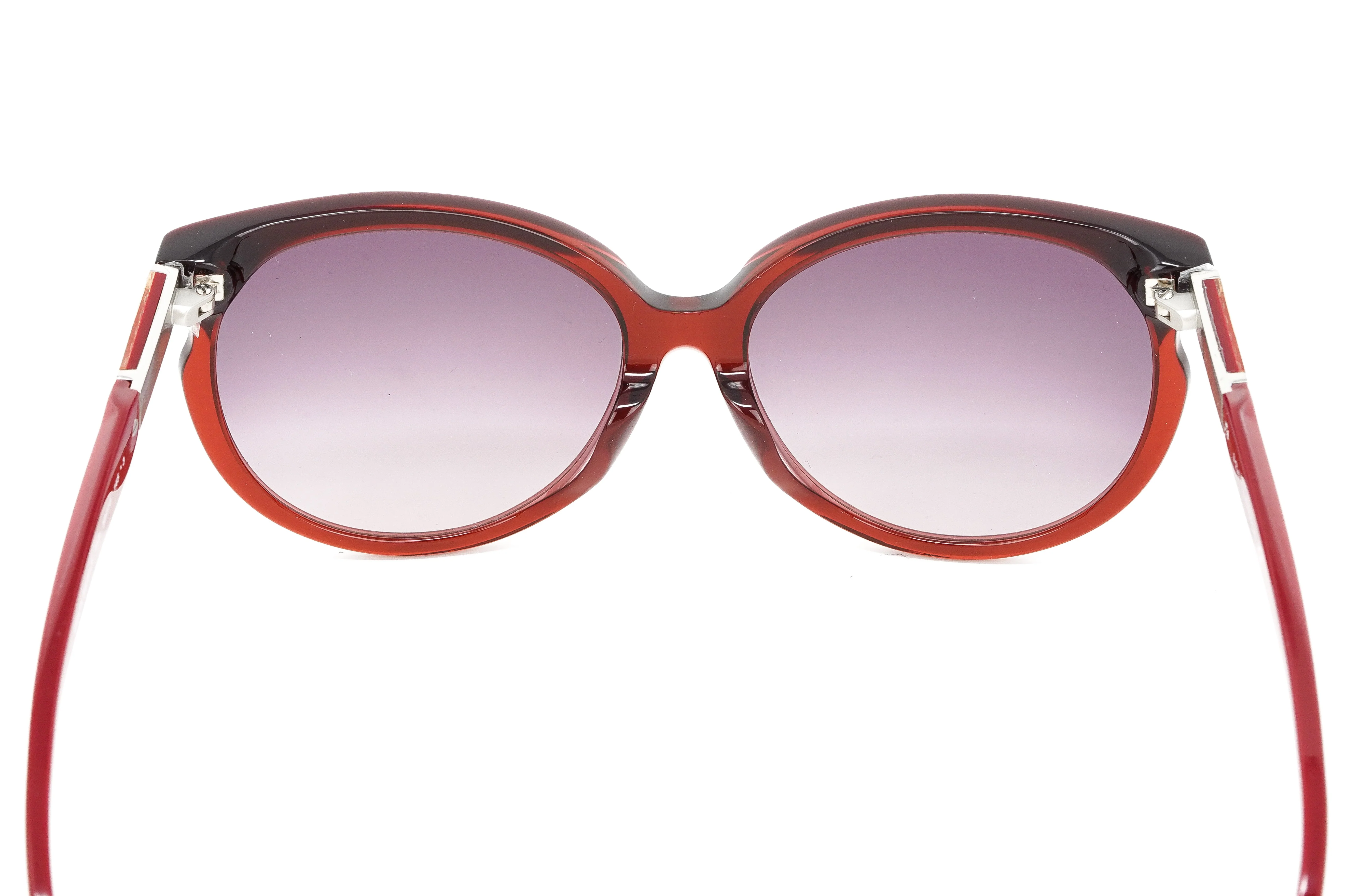 Swarovski Emilia Women's Sunglasses Oversized Oval Cat Eye Burgundy - Image 6