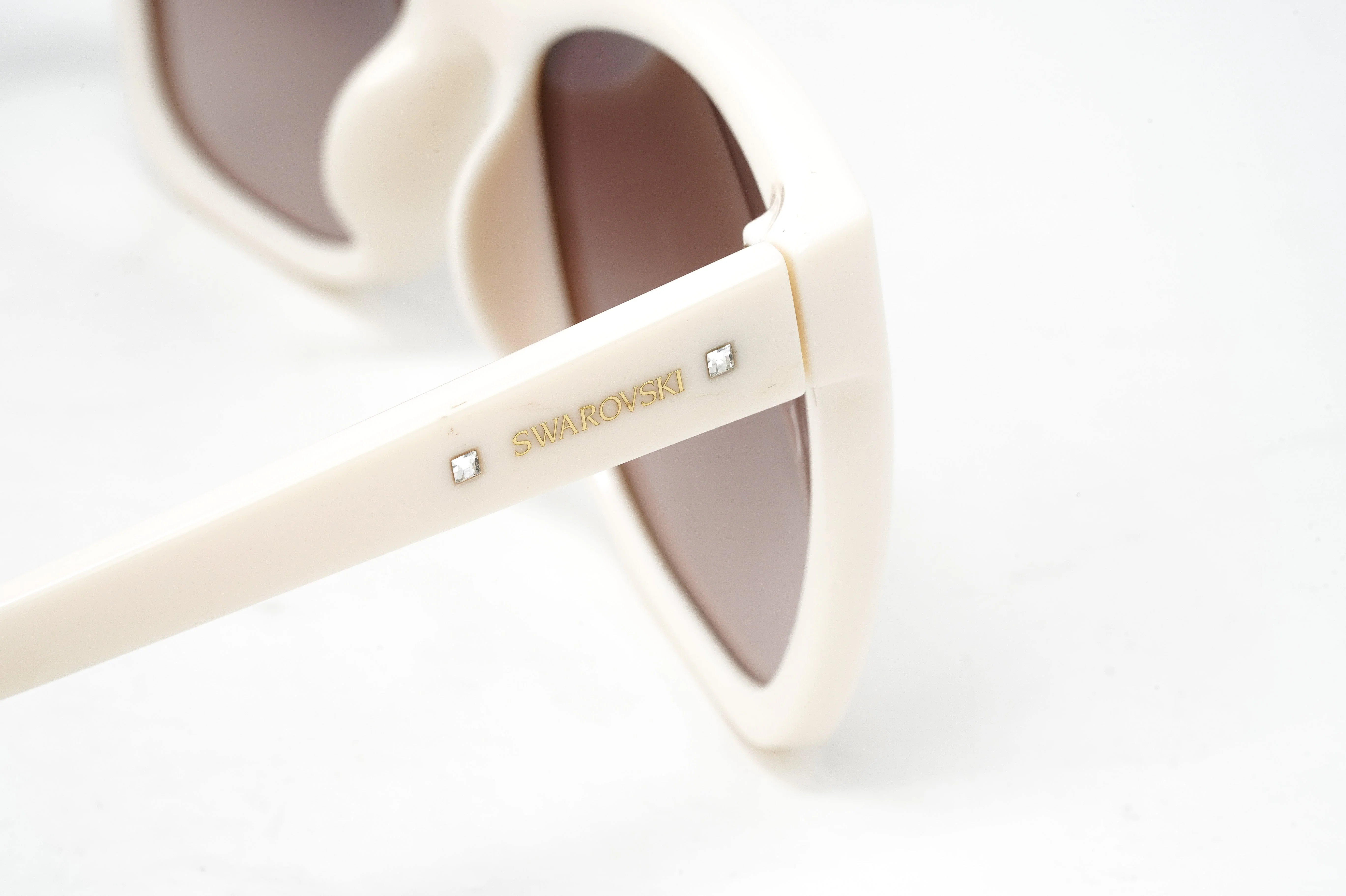 Swarovski Farrel Women's Sunglasses Square Cat Eye Cream - Image 5