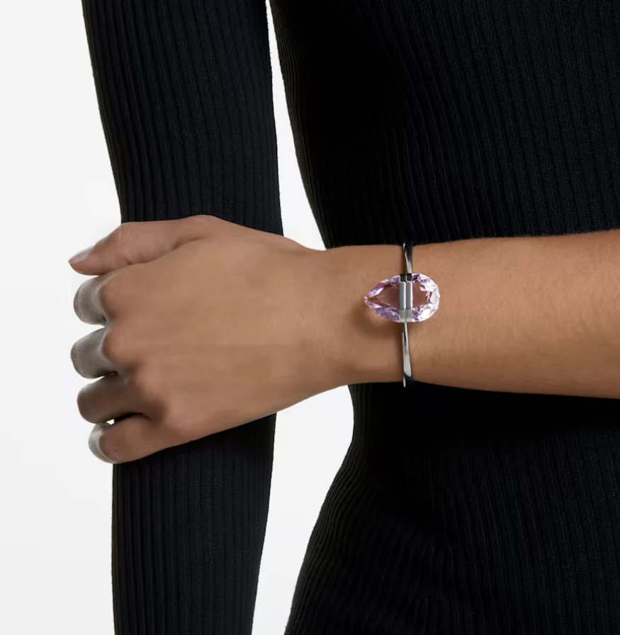 Swarovski Lucent Pink Bangle - Image 4