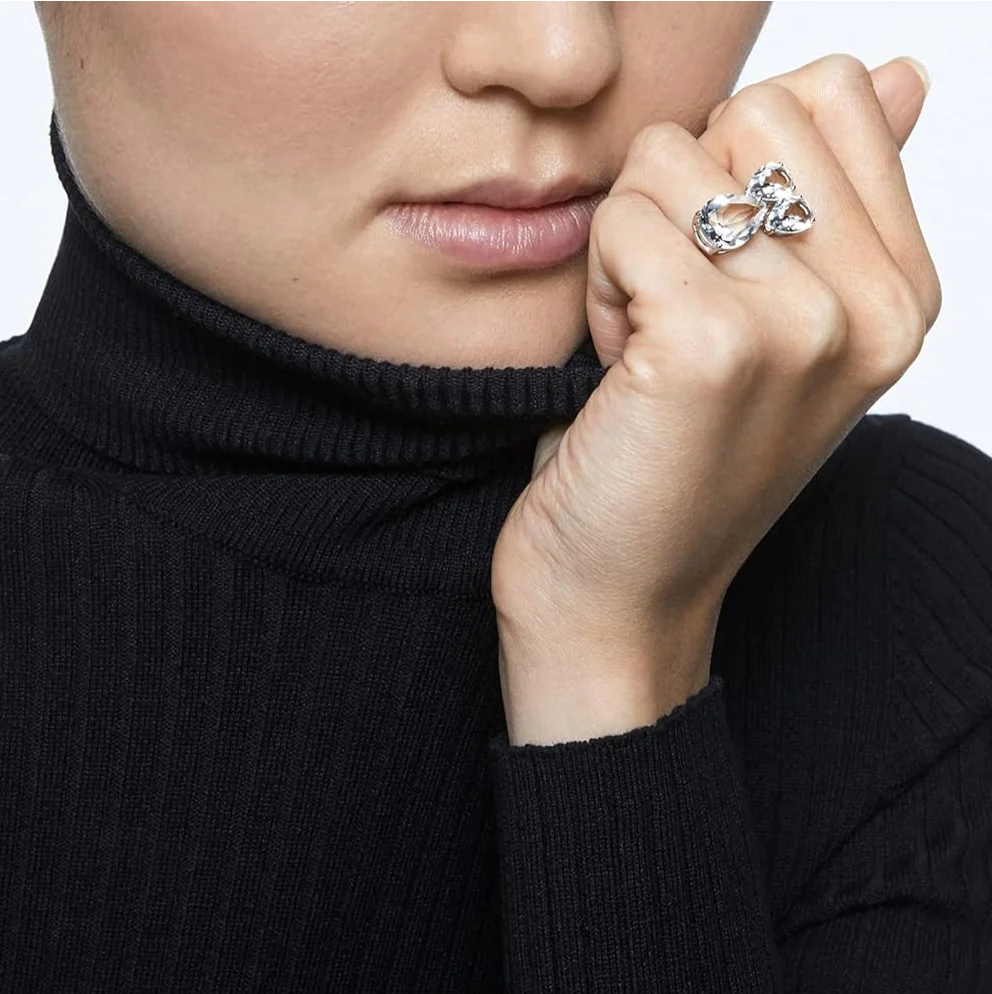Swarovski Millenia Pear Cut Cocktail Ring - Image 3