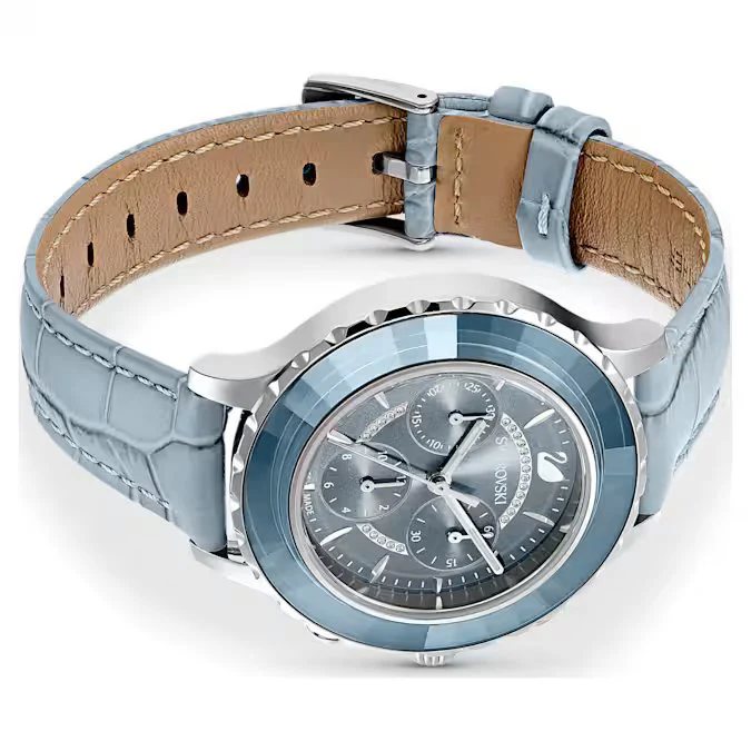 Swarovski Octea Lux Chronograph Ladies Blue Watch - Image 3