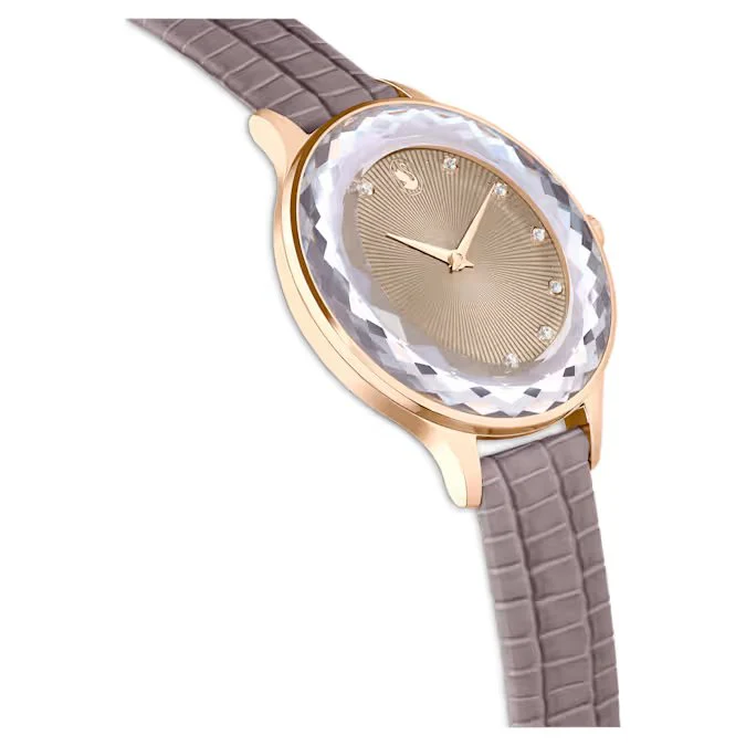 Swarovski Octea Nova Ladies Rose Gold-Tone Taupe Watch - Image 5