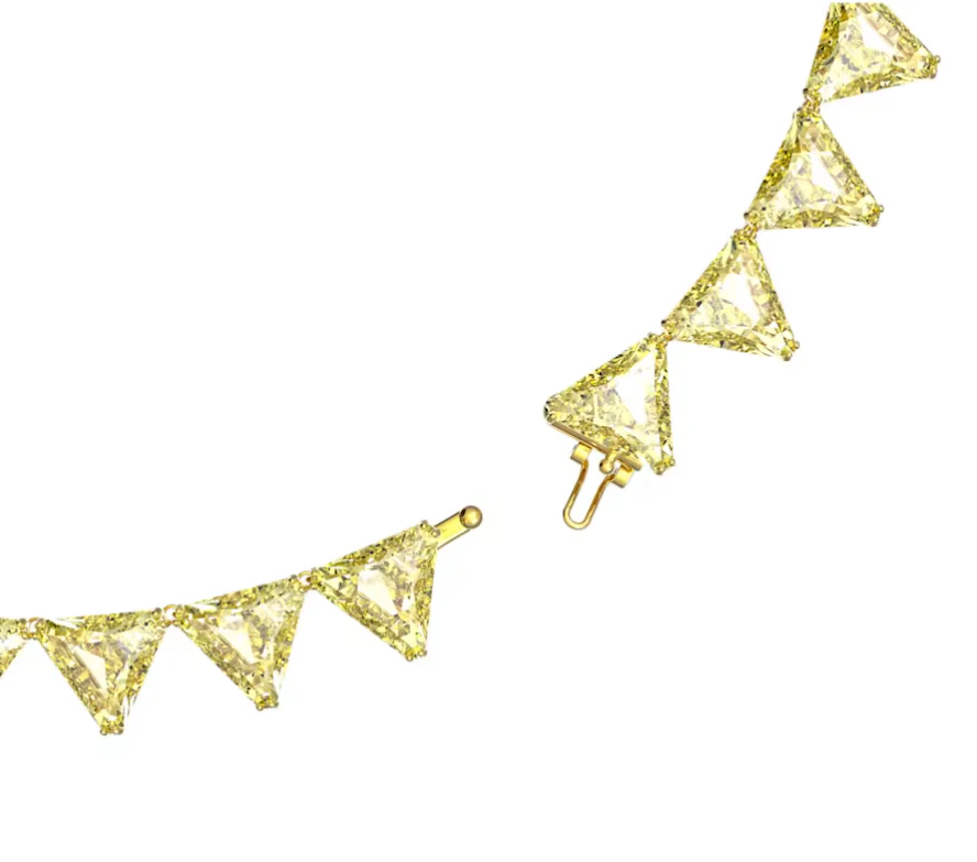 Swarovski Ortyx Yellow Triangle Necklace - Image 3