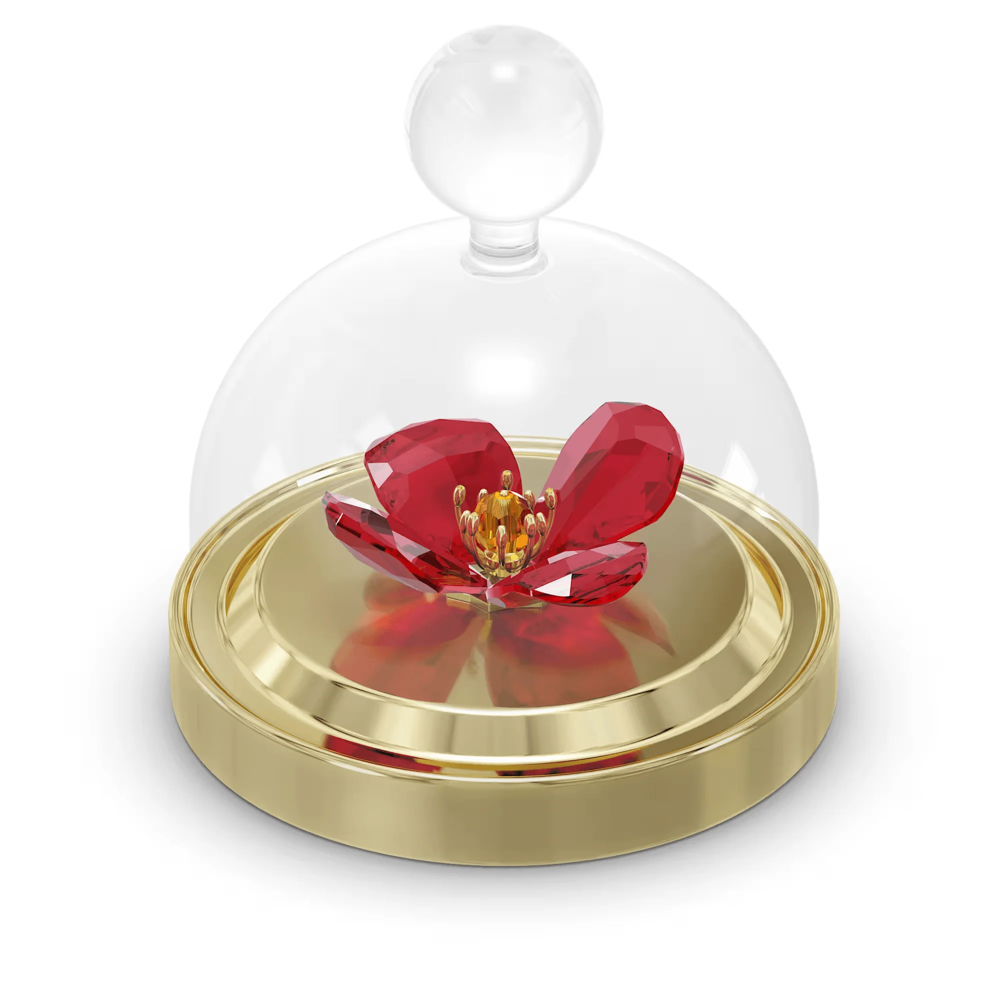 Swarovski Small Garden Tales Red Poppy Bell Jar