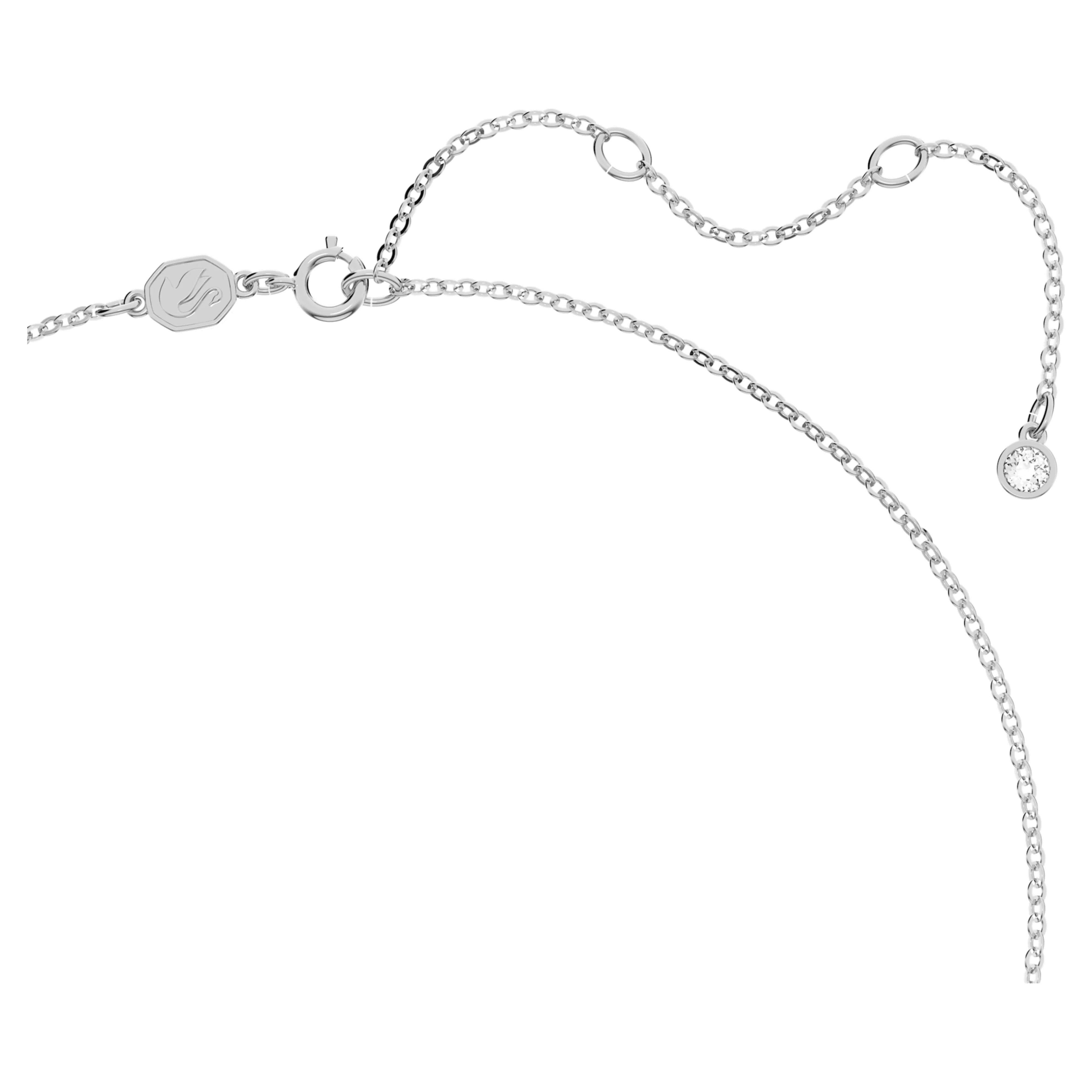 Swarovski Stella Star Pendant Necklace Blue Rhodium Plated - Image 4