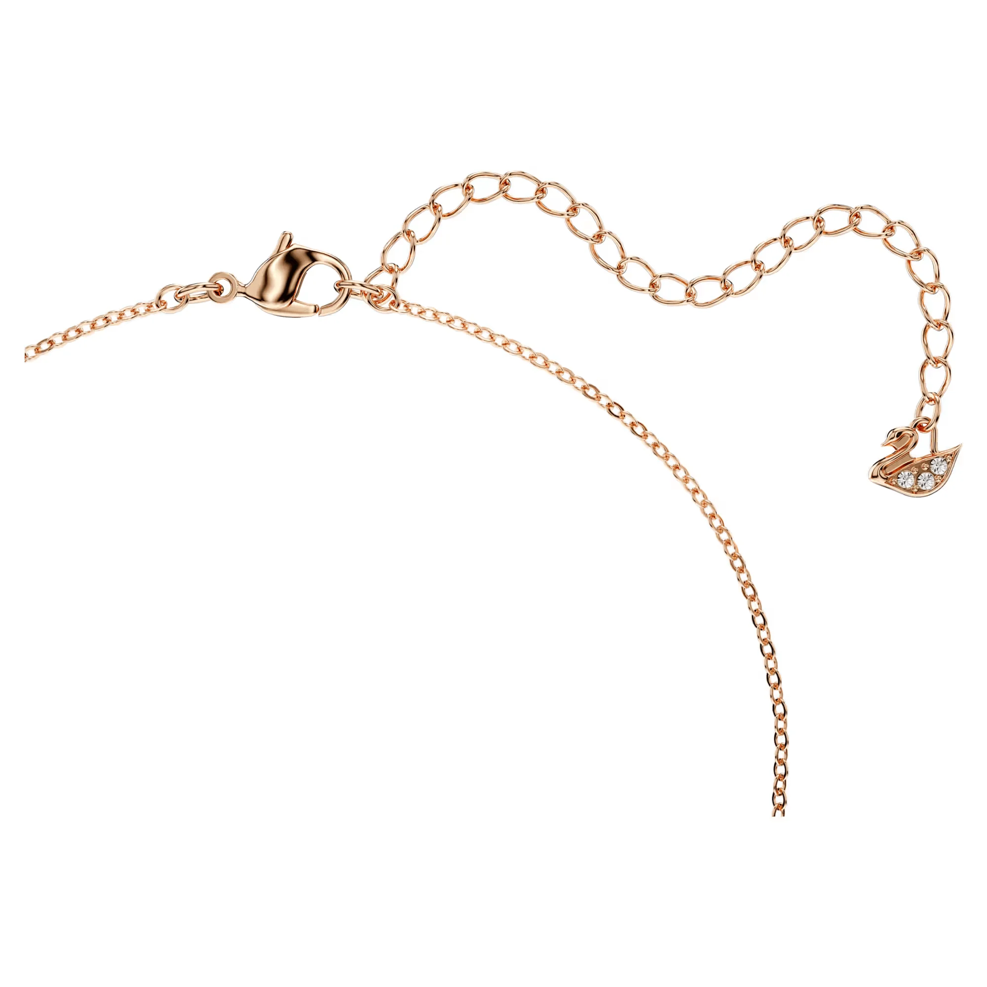 Swarovski Una pendant Necklace Rose Gold Red Plated - Image 3