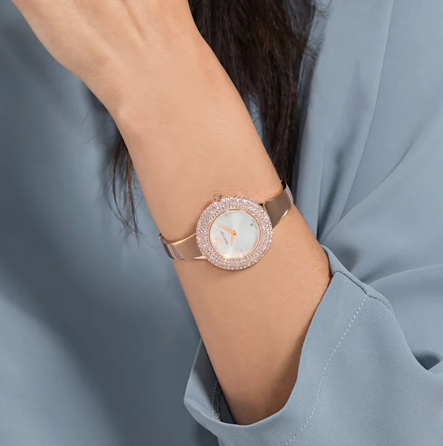 Swarovski Watch Crystal Rose Bracelet Rose Gold - Image 4