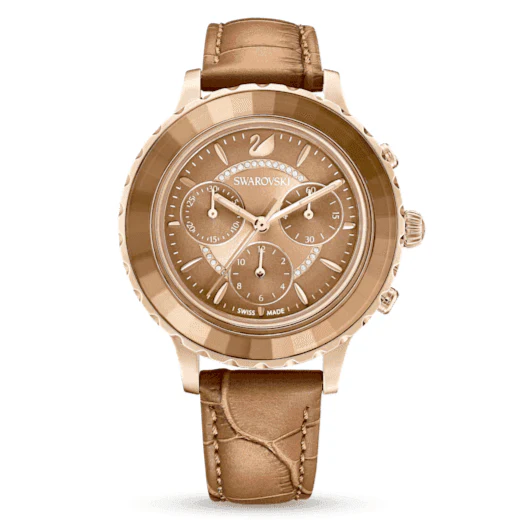 Swarovski Watch Octea Lux Chrono Brown