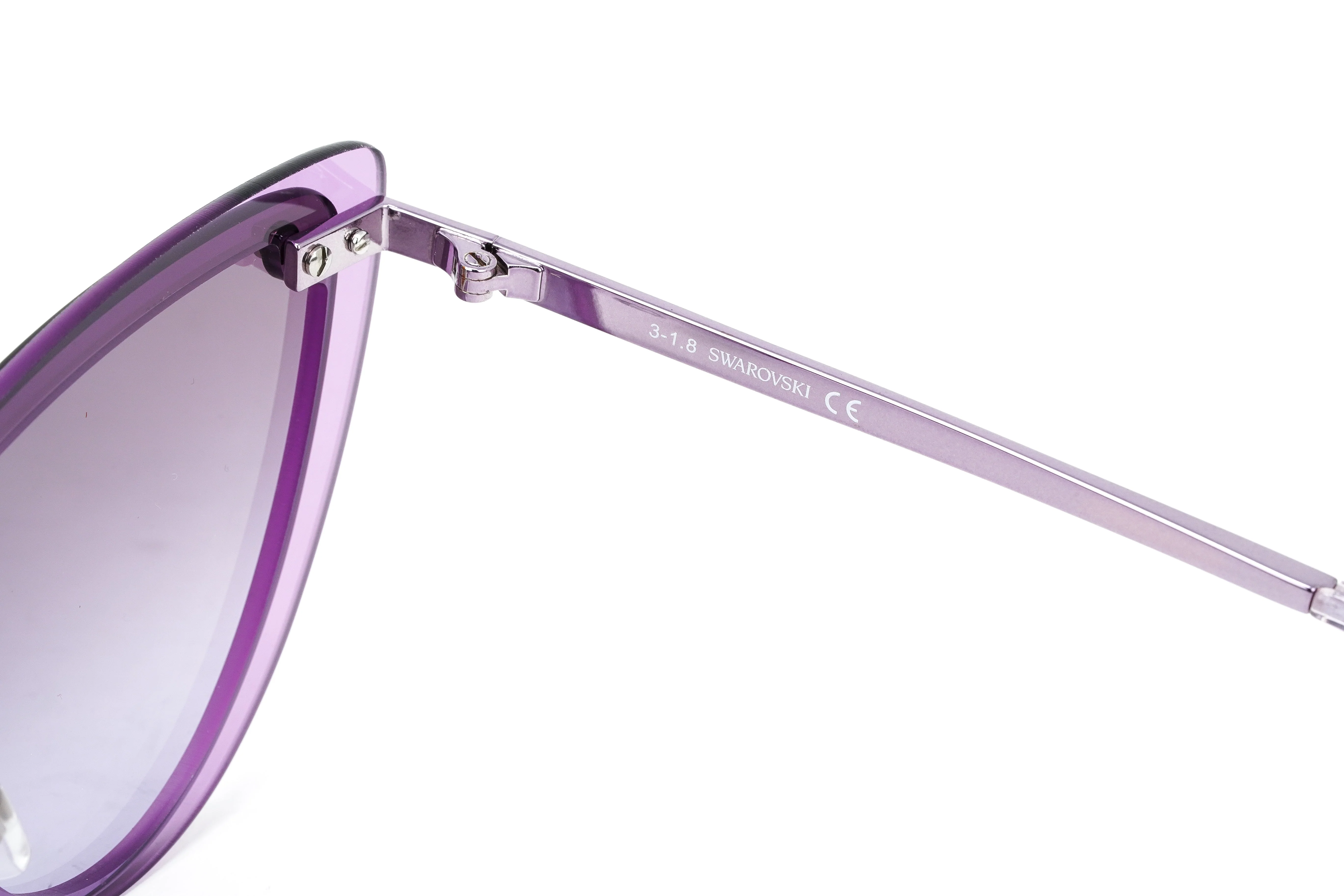 Swarovski Women's Sunglasses Cat Eye Purple Gradient Purple/Grey - Image 3