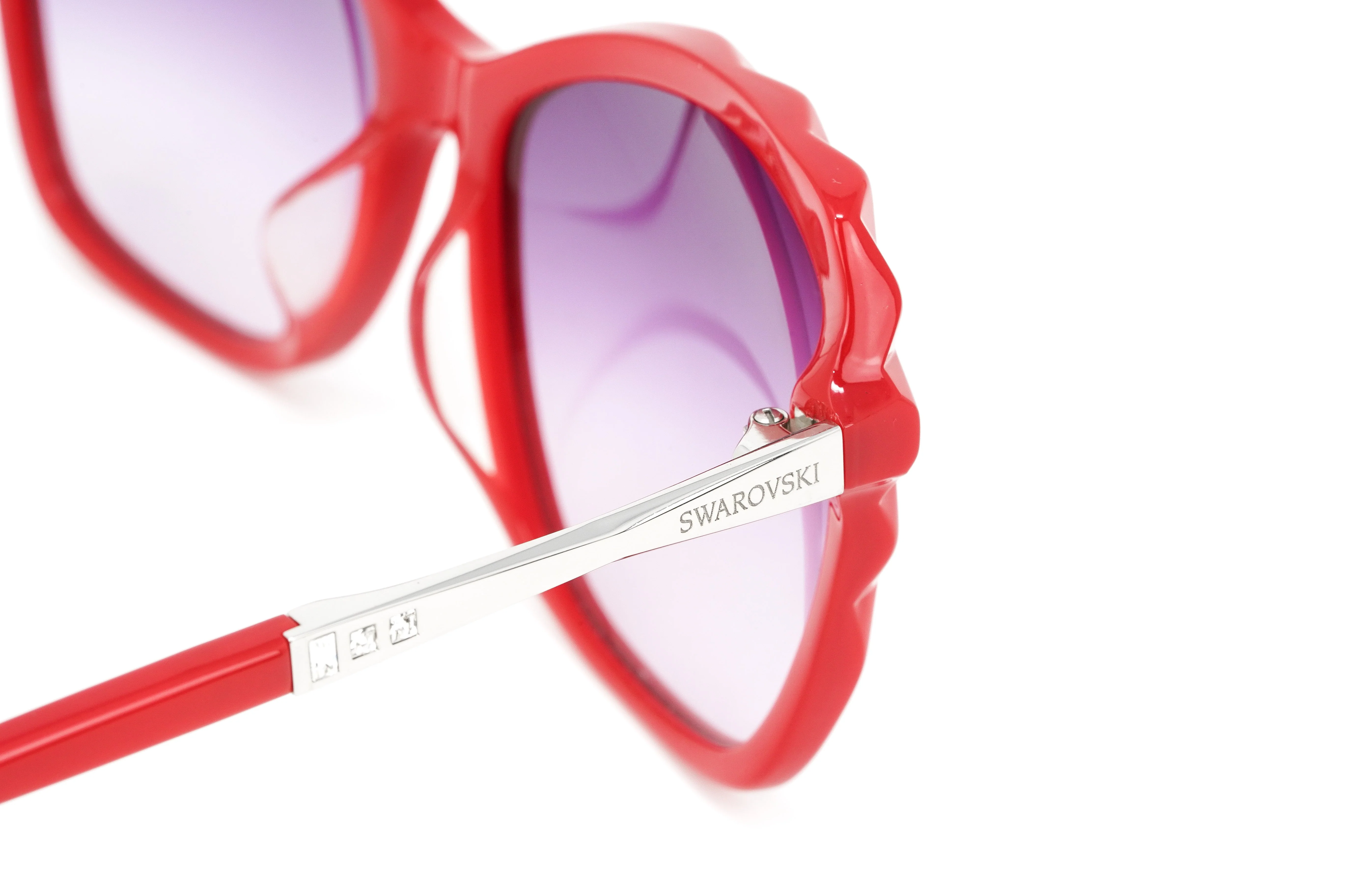 Swarovski Women's Flavia Sunglasses Cat Eye Red - Image 5