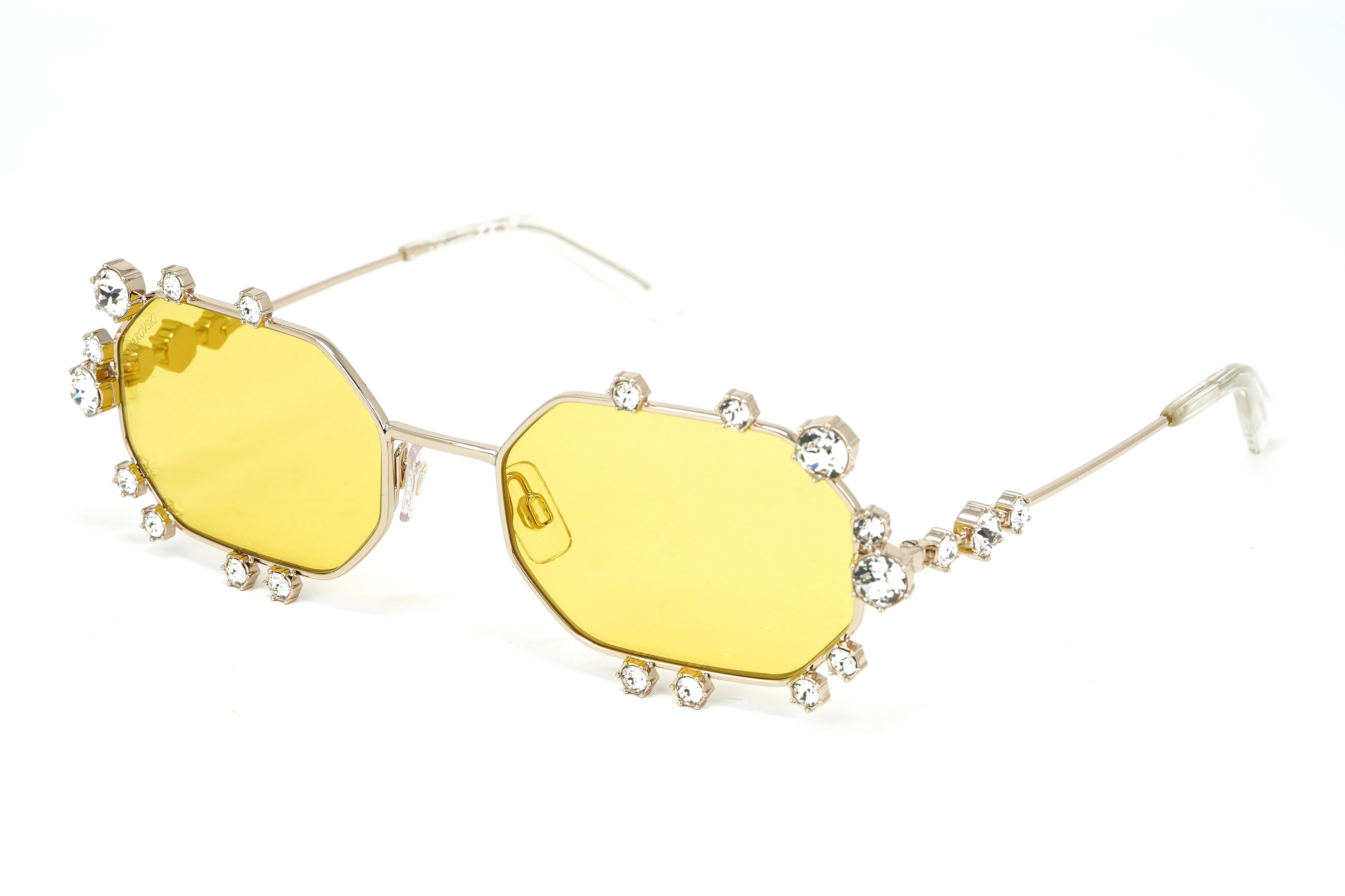 Swarovski Women's Sunglasses Irregular Yellow Mirrored - Image 2