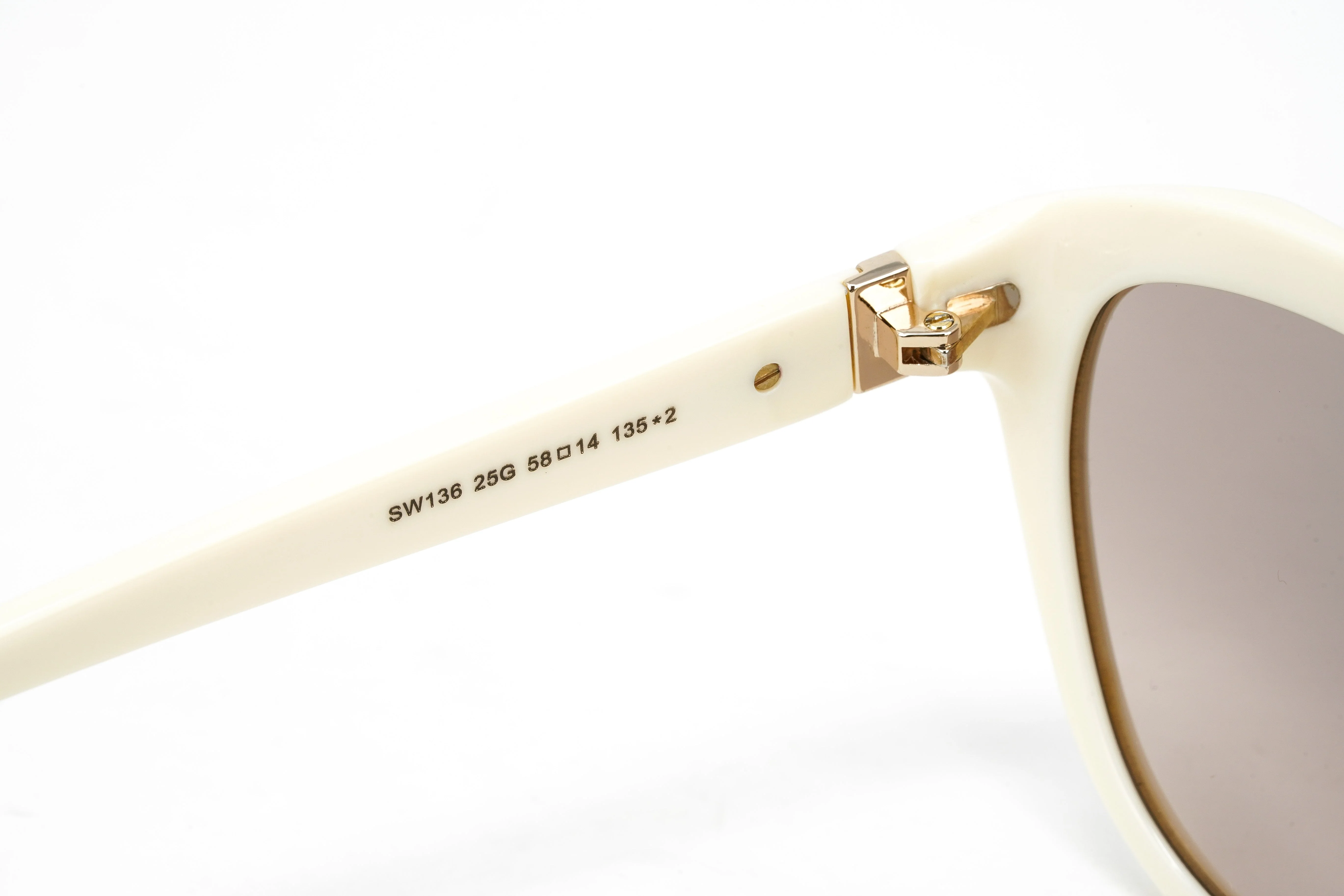 Swarovski Women's Sunglasses Oval Cat Eye Cream Brown - Image 4
