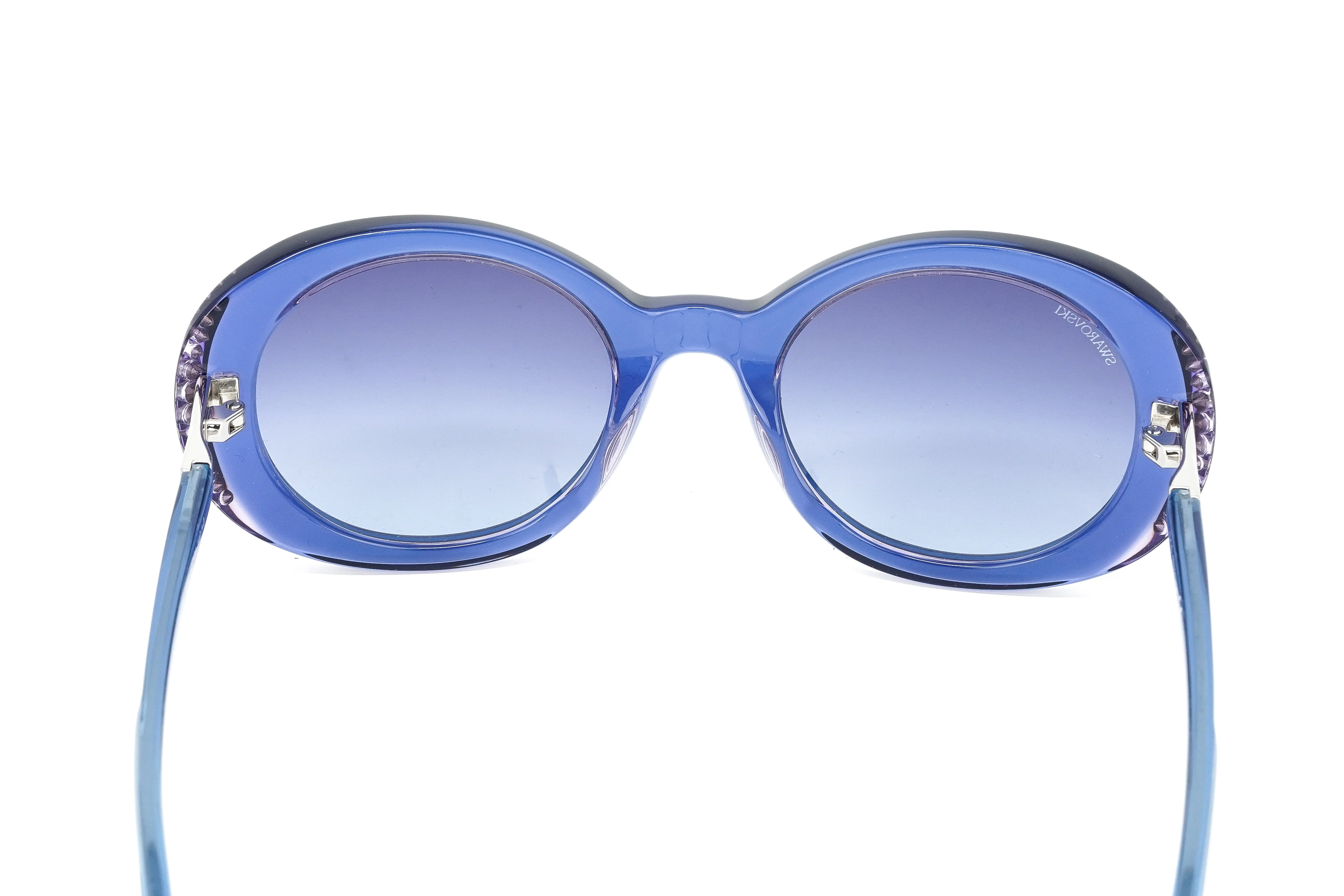 Swarovski Women's Sunglasses Oval Translucent Blue - Image 6