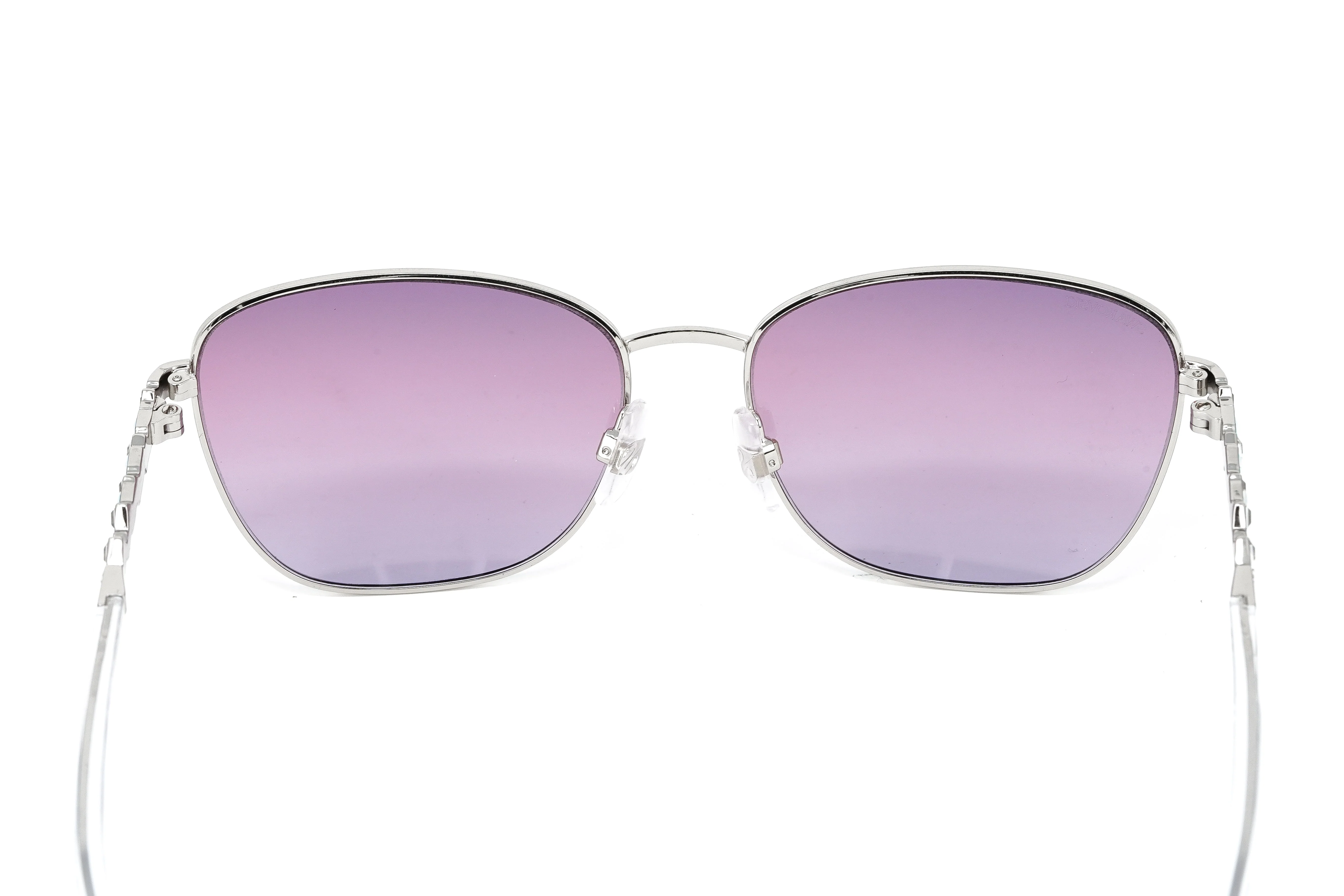 Swarovski Women's Sunglasses Rectangular Gradient Purple Blue - Image 6