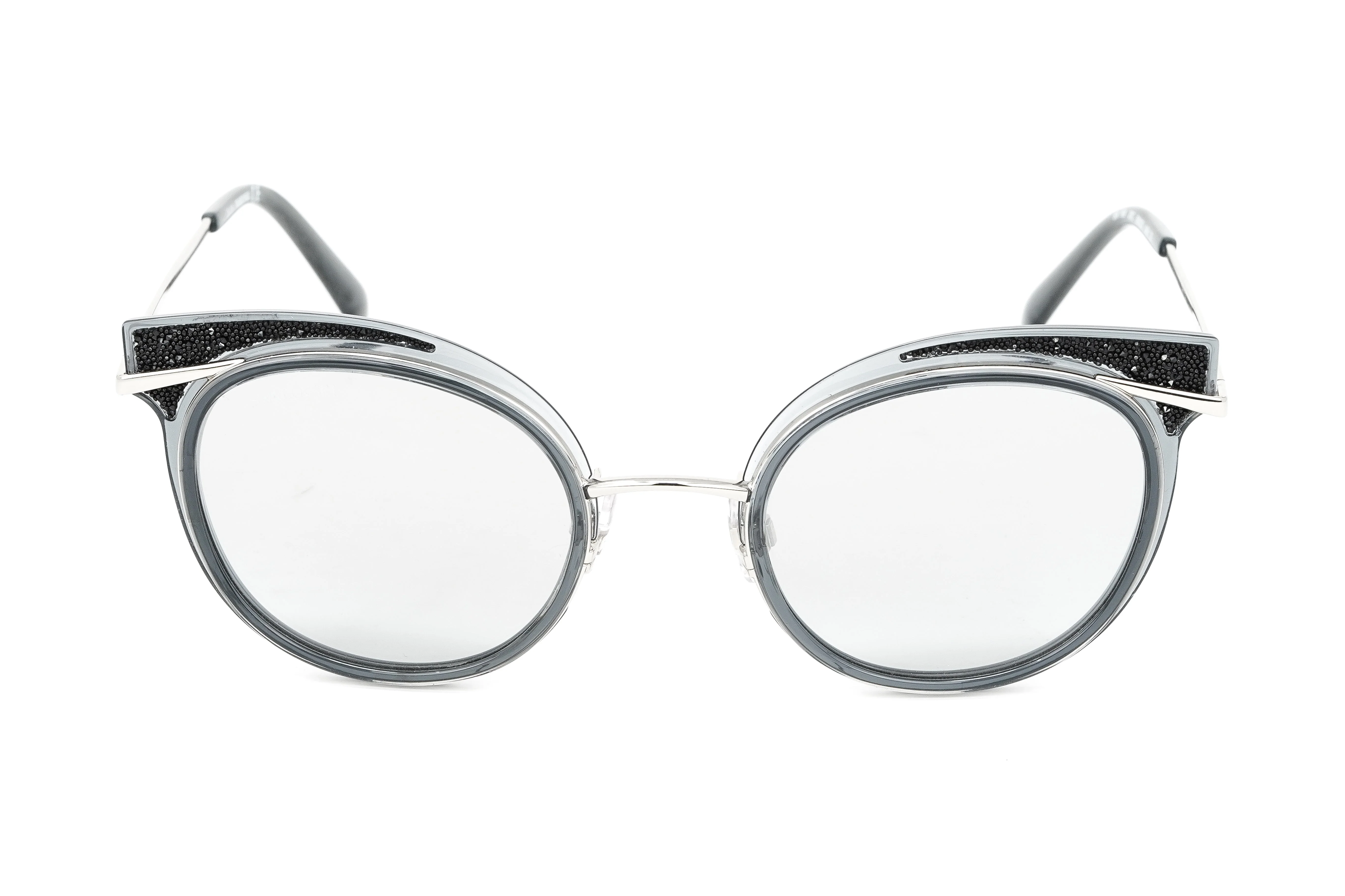 Swarovski Women's Sunglasses Round Cat Eye Black - Image 2