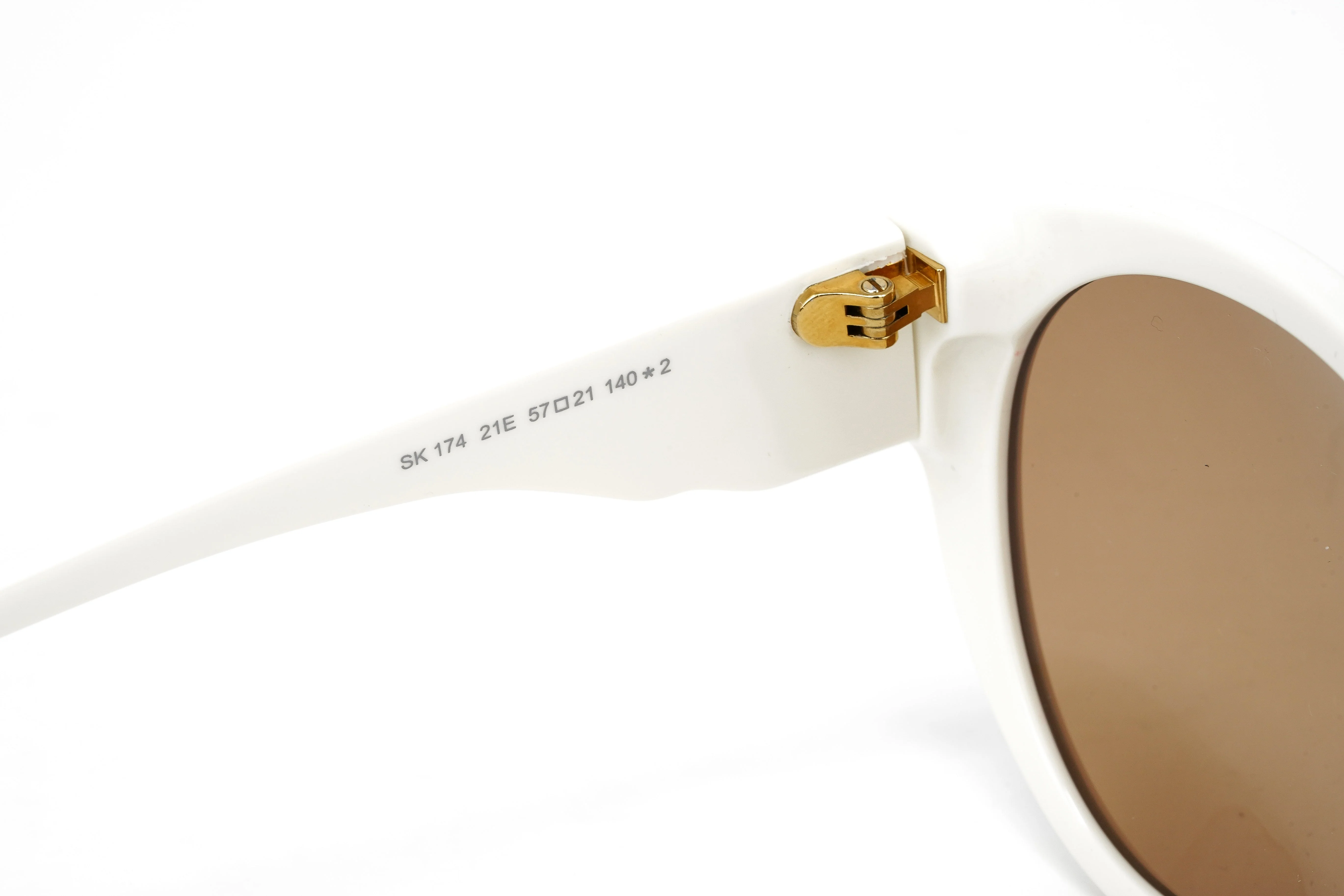 Swarovski Women's Sunglasses Round Cat Eye Cream Brown - Image 4