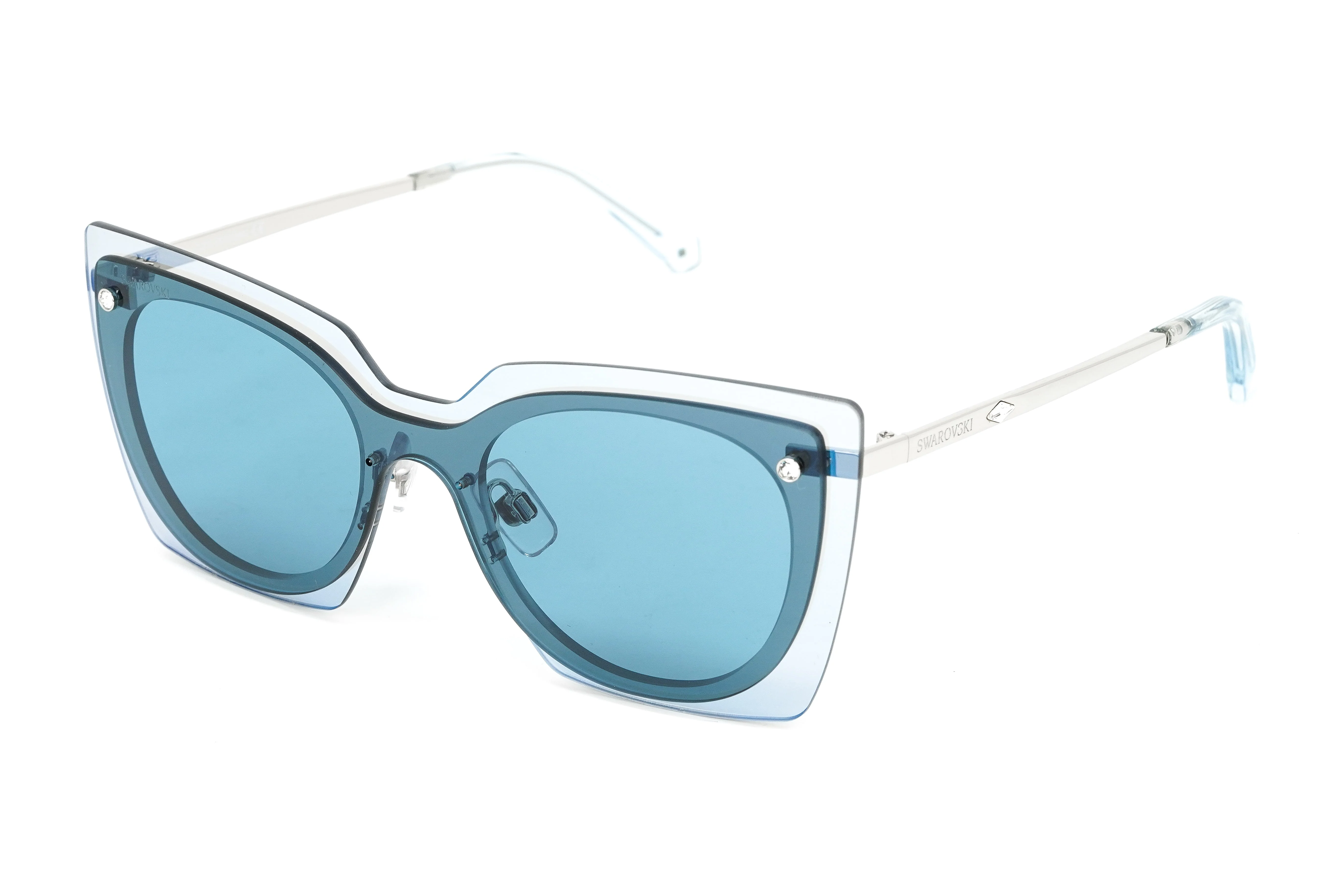 Swarovski Women's Sunglasses Square Blue - Image 2
