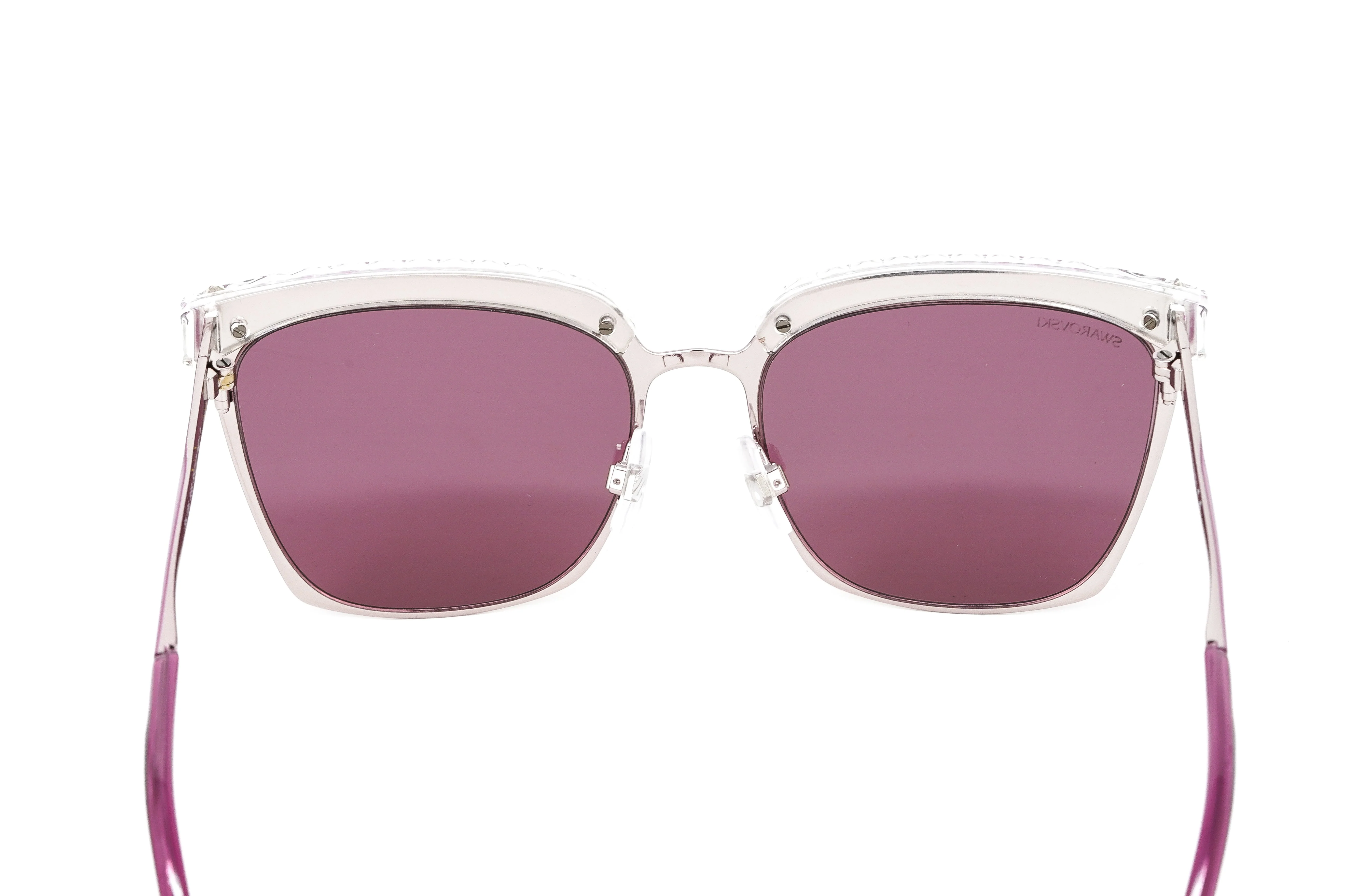Swarovski Women's Sunglasses Square Browline Pink - Image 6