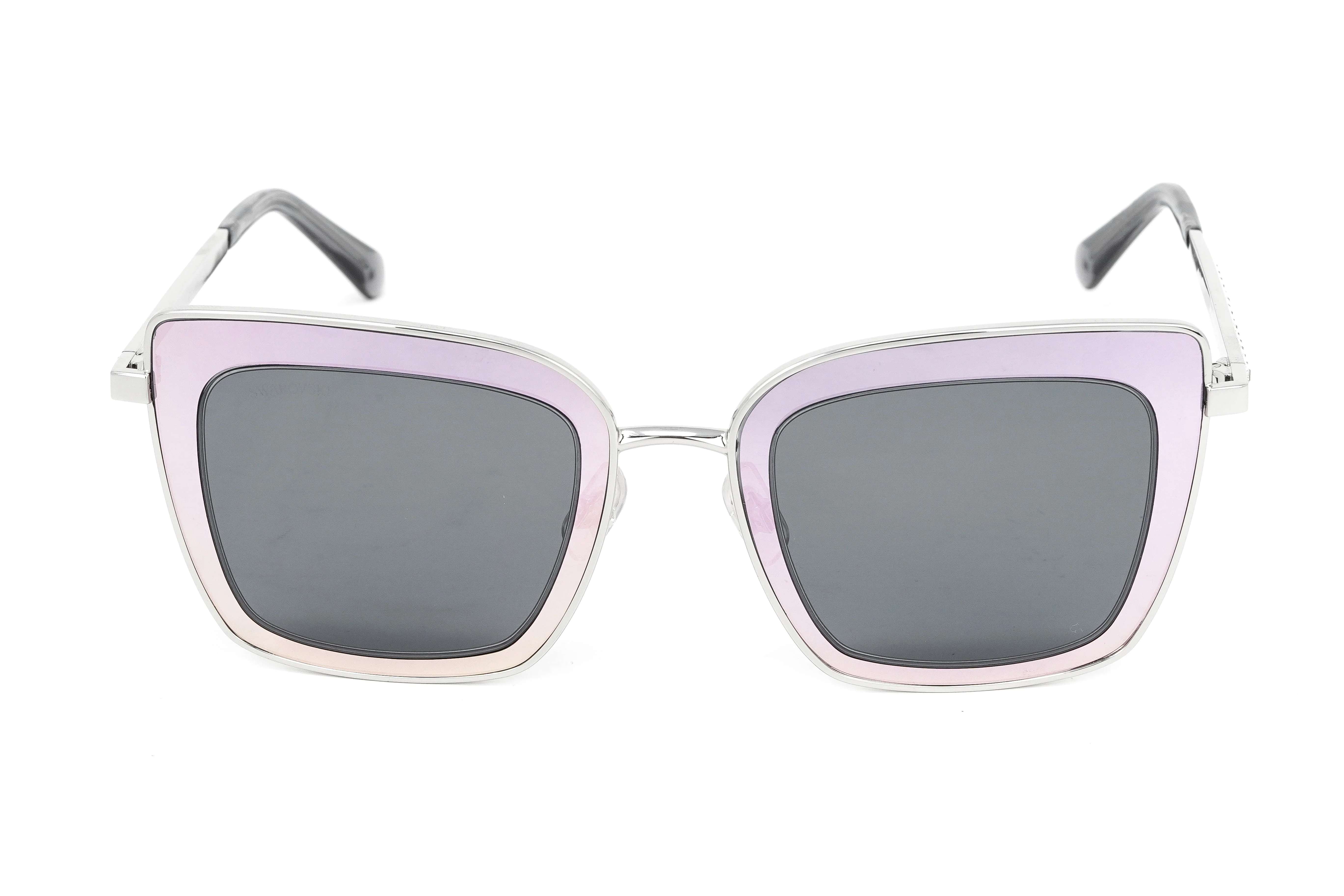 Swarovski Women's Sunglasses Square Cat Eye Mirror Pink
