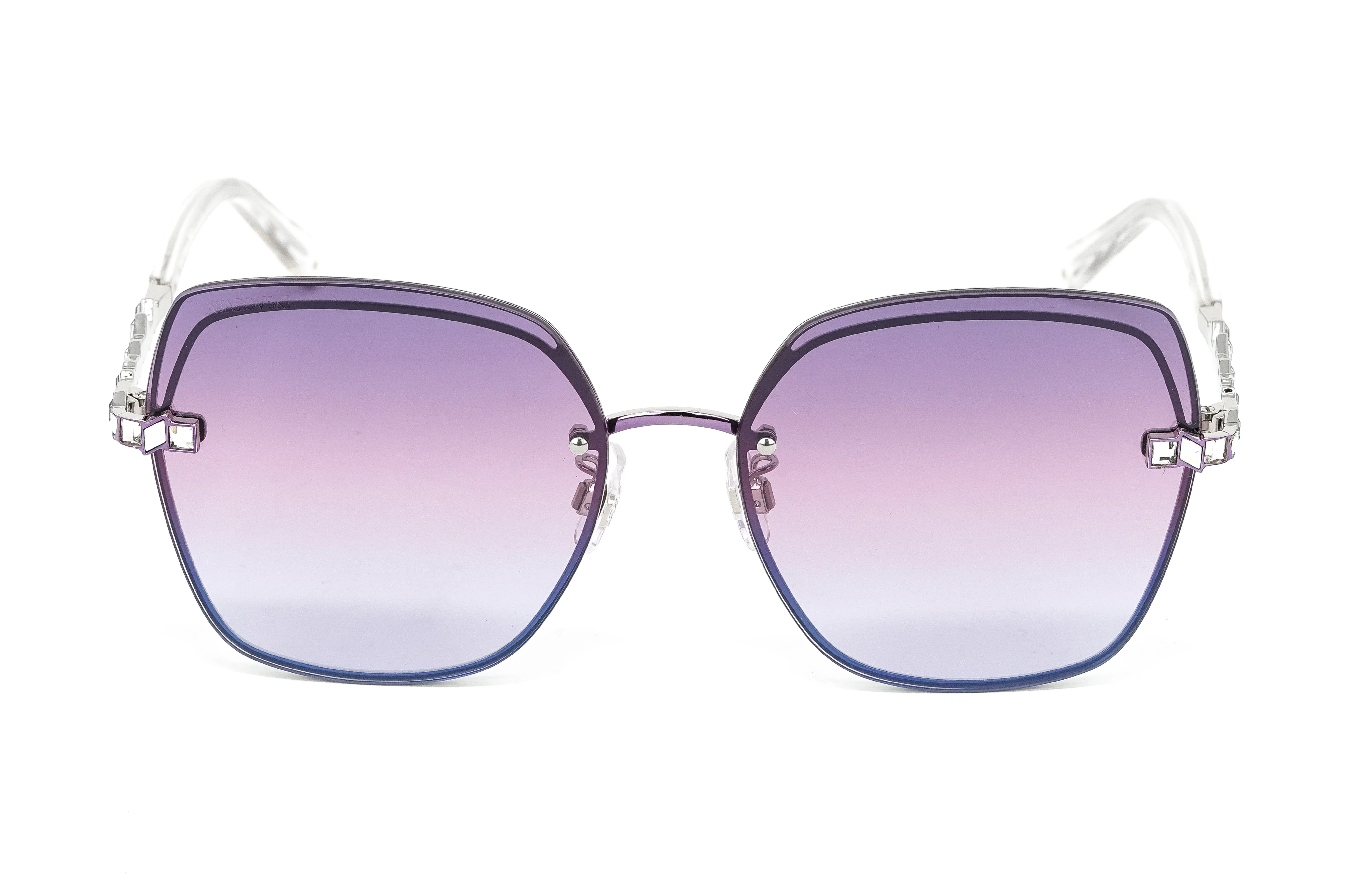 Swarovski Women's Sunglasses Square Gradient Purple