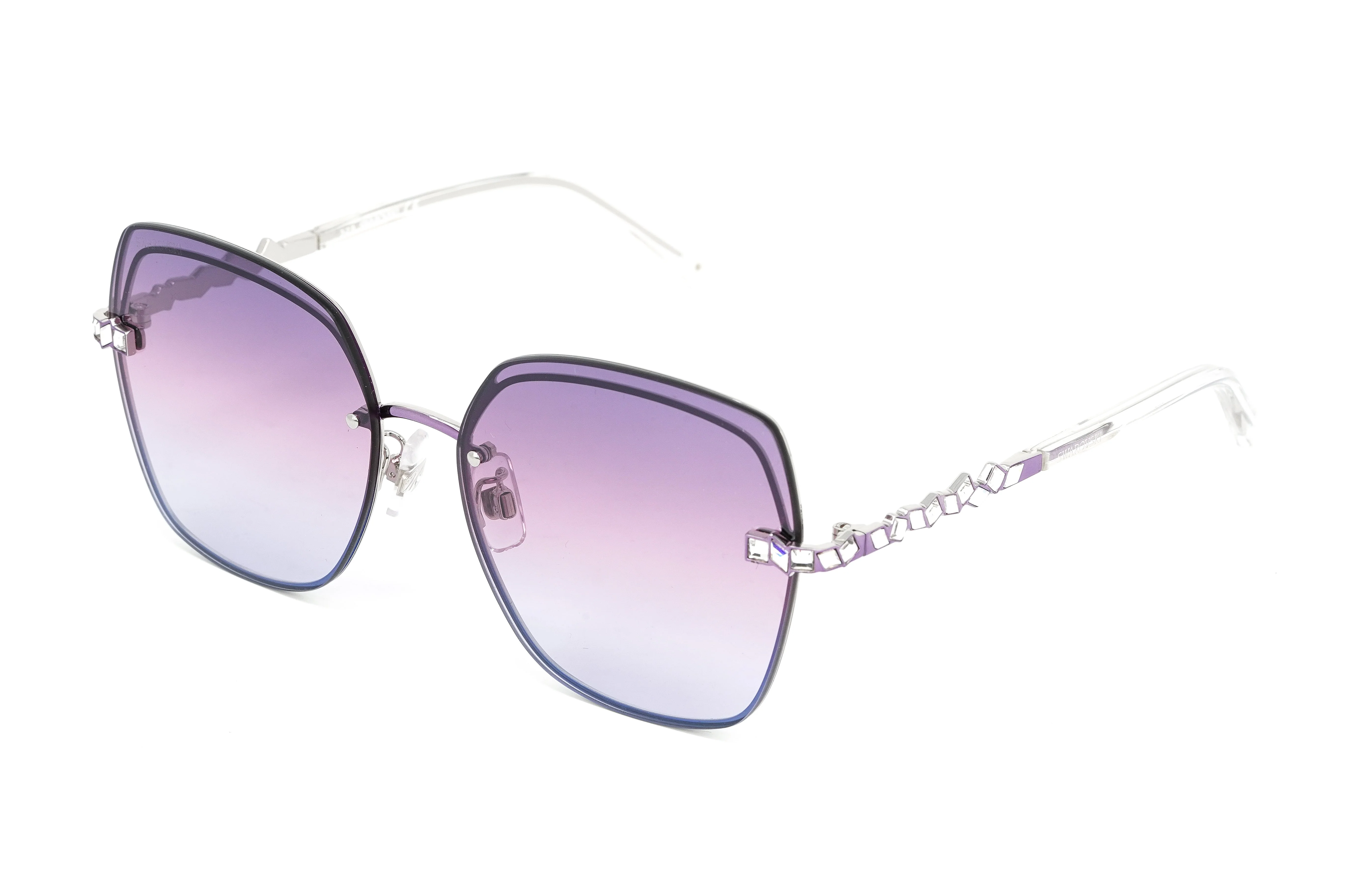 Swarovski Women's Sunglasses Square Gradient Purple - Image 2