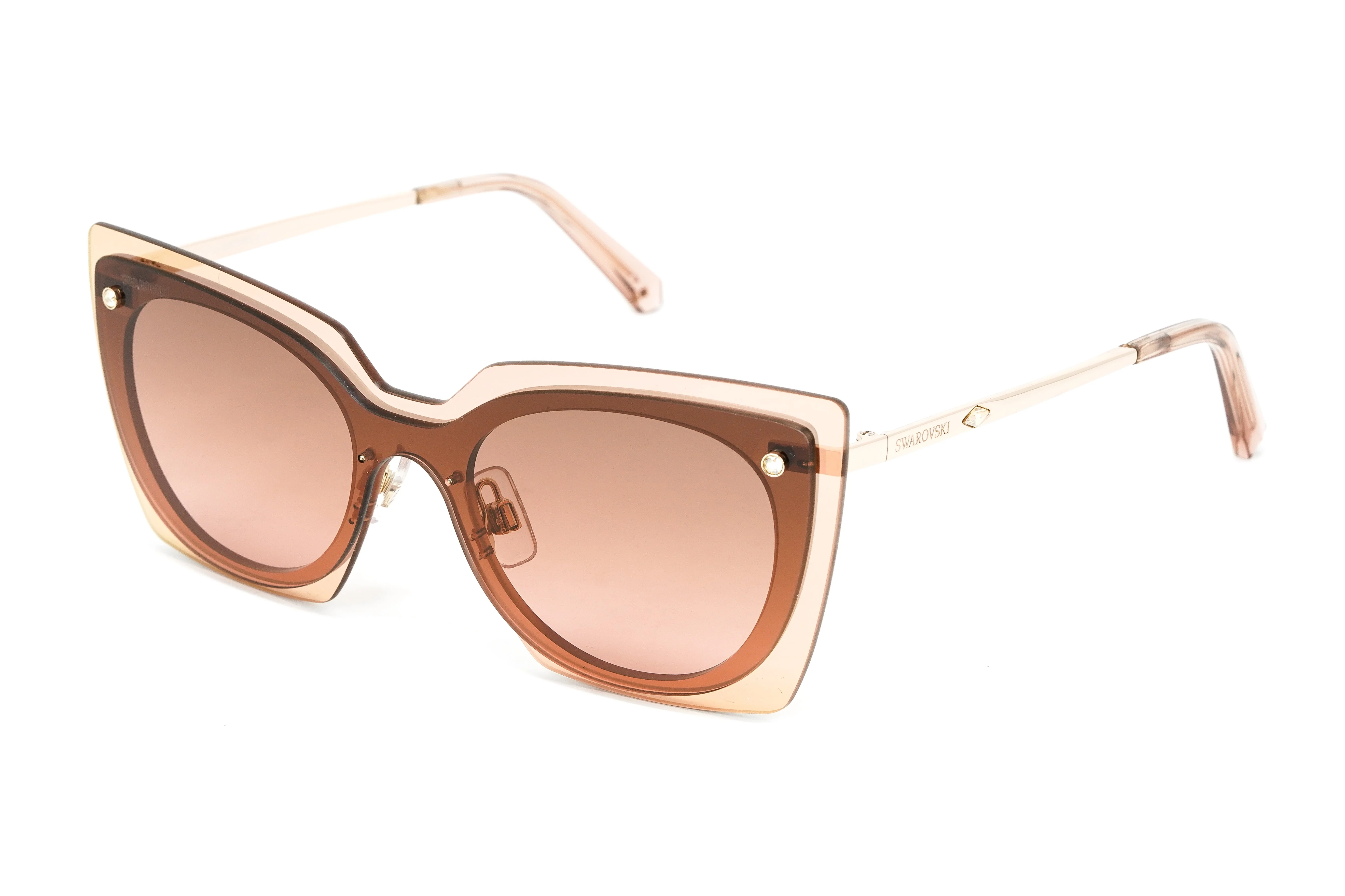 Swarovski Women's Sunglasses Square Rose Gold - Image 2