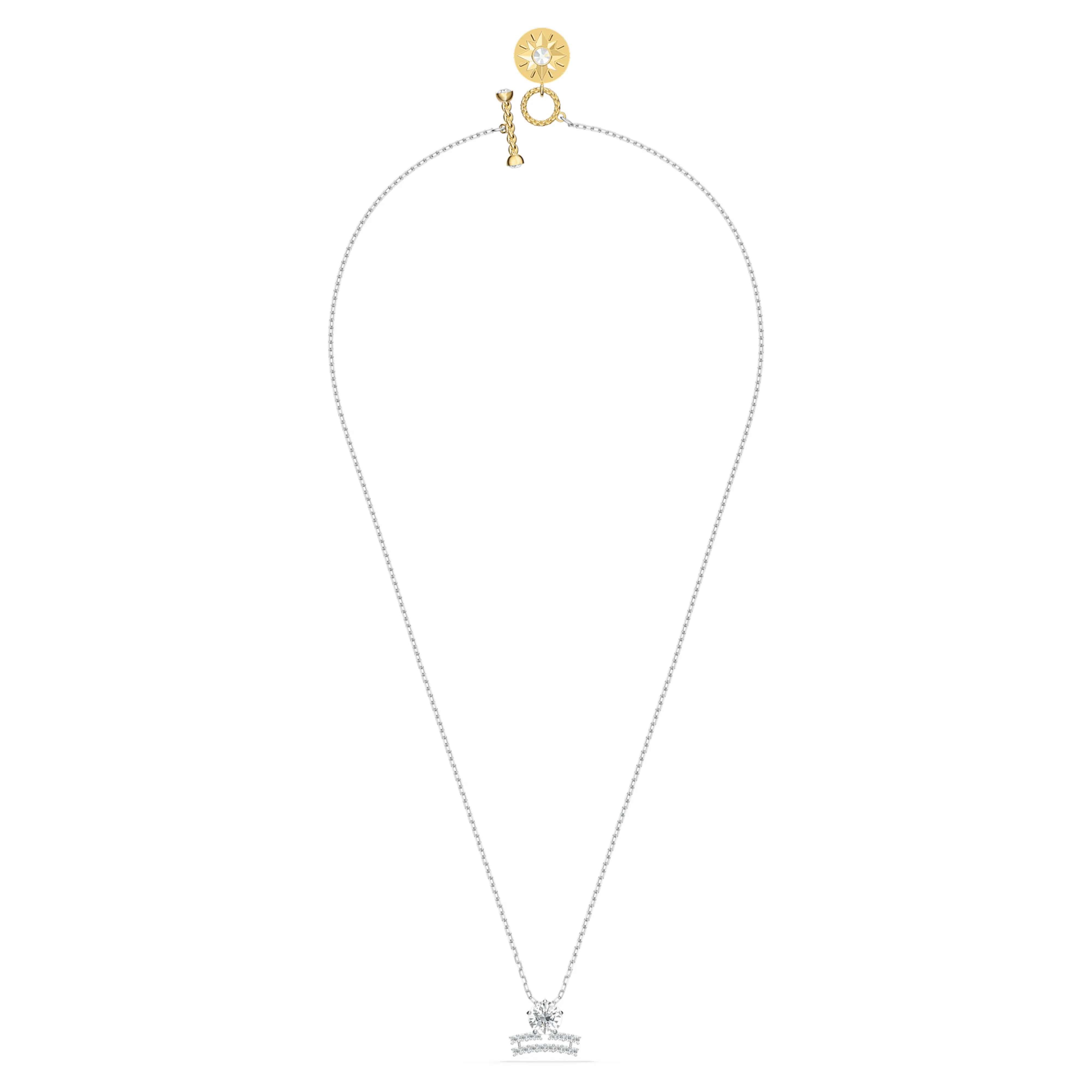 Swarovski Zodiac II Necklace Pendant Libra Silver White Metal Finish - Image 2
