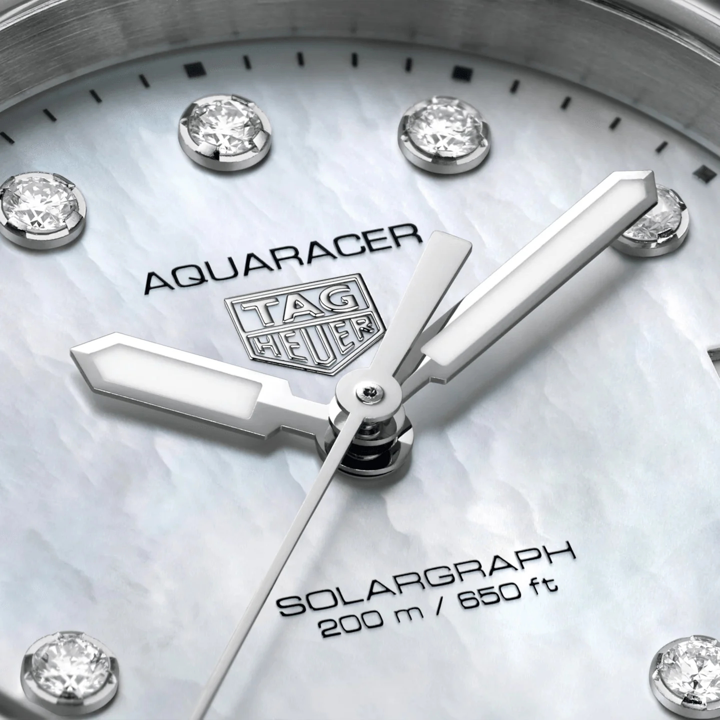 TAG Heuer Aquaracer Ladies Diamond White Solar Watch - Image 5
