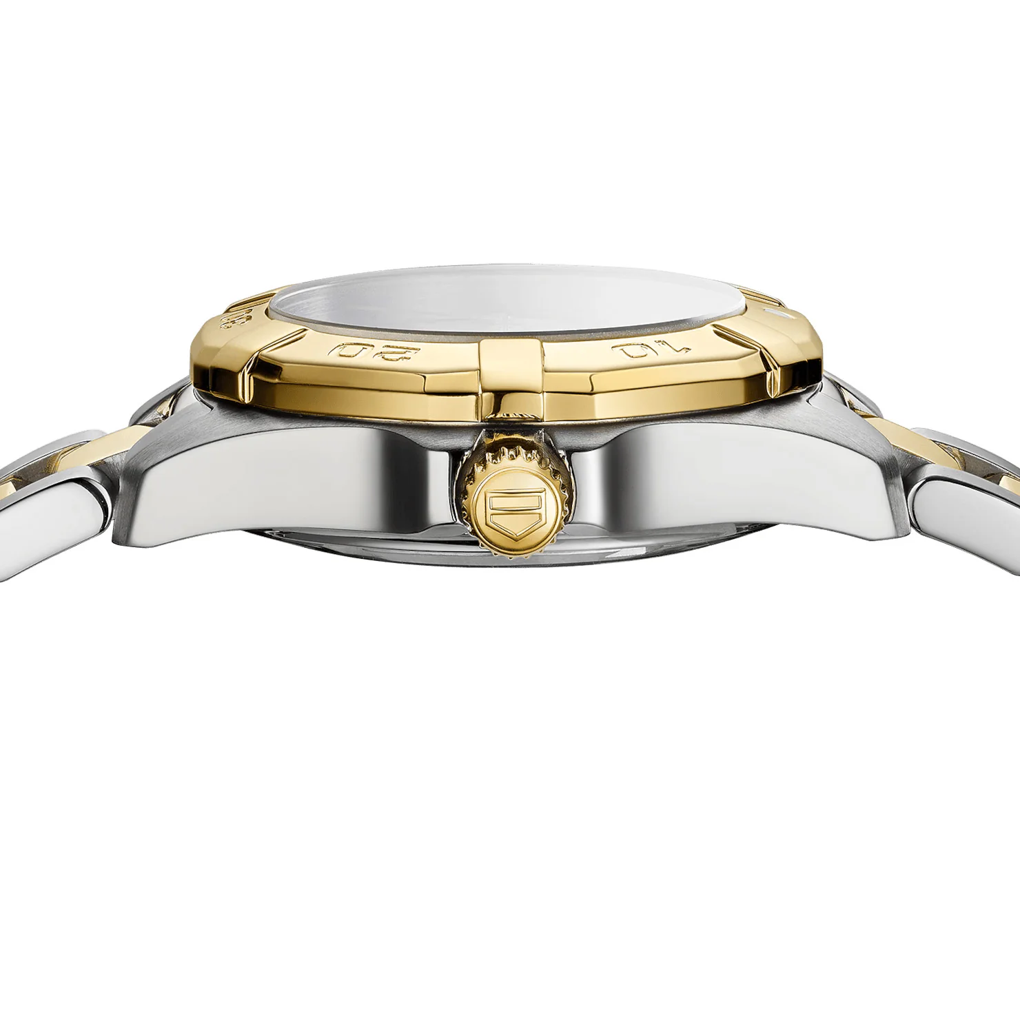 TAG Heuer Aquaracer Ladies Gold Diamond Quartz Watch - Image 4