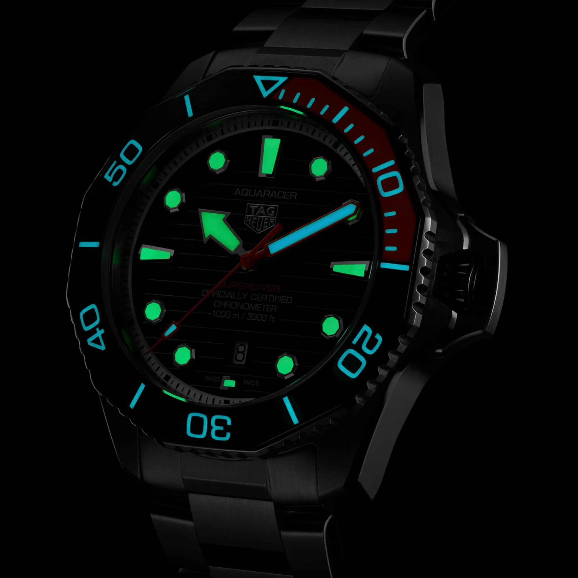 Tag Heuer Aquaracer Professional 1000 Superdiver Men's Black Watch - Image 5