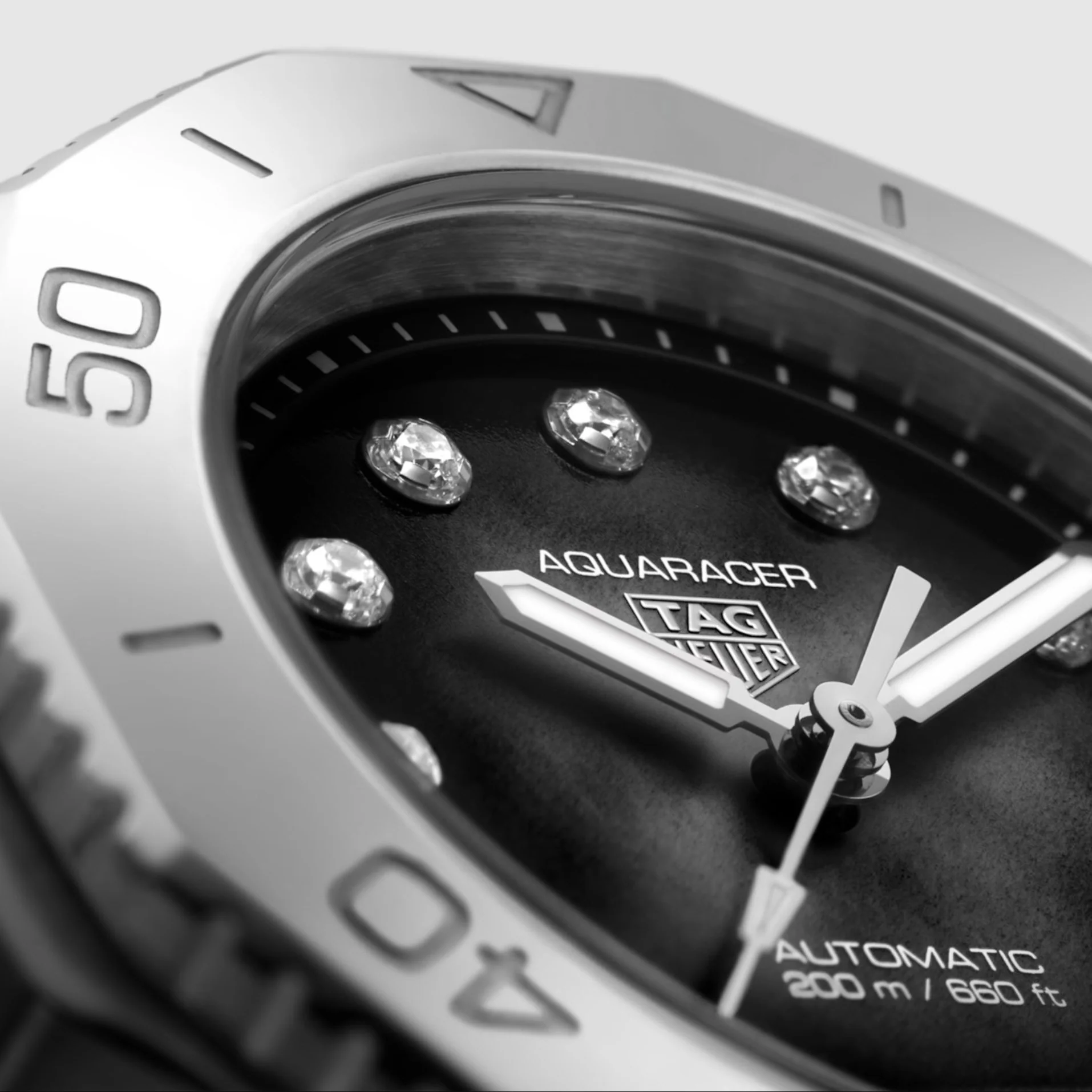 TAG Heuer Aquaracer Professional 200 Ladies Black Automatic Watch - Image 2