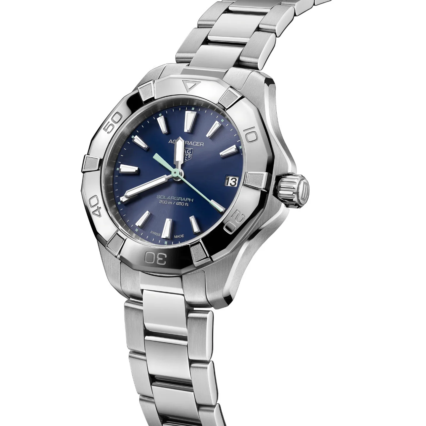 TAG Heuer Aquaracer Professional 200 Solargraph Ladies Blue Watch - Image 2