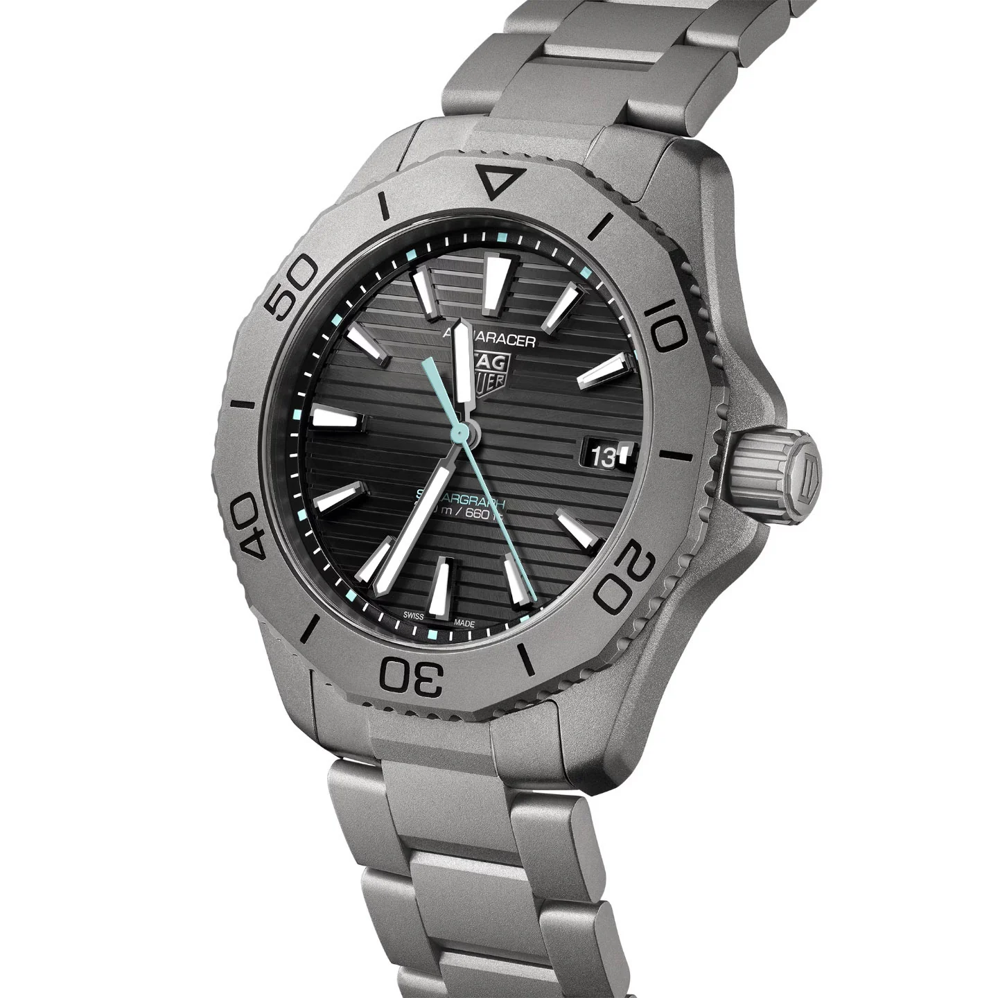 TAG Heuer Aquaracer Professional 200 Solargraph Men's Black Watch - Image 2