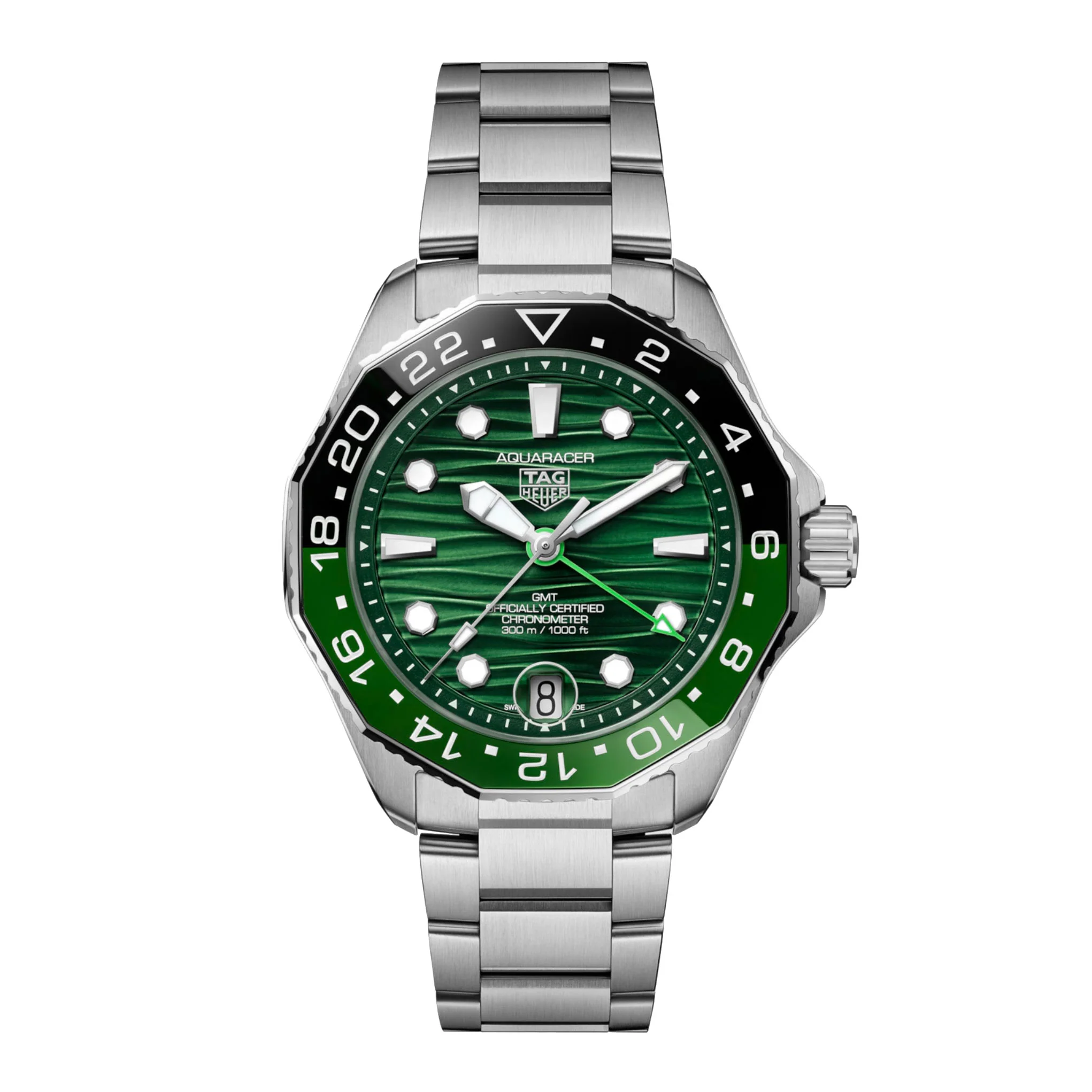 TAG Heuer Aquaracer Professional 300 GMT Men’s Green Automatic Watch