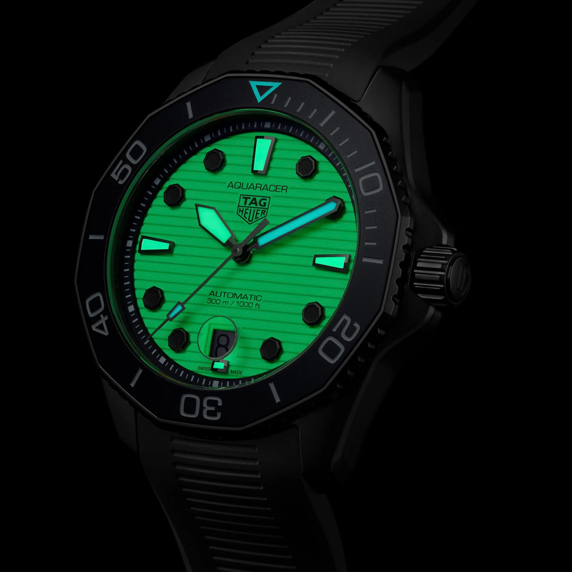 TAG Heuer Aquaracer Professional 300 Men’s Black Automatic Watch - Image 3