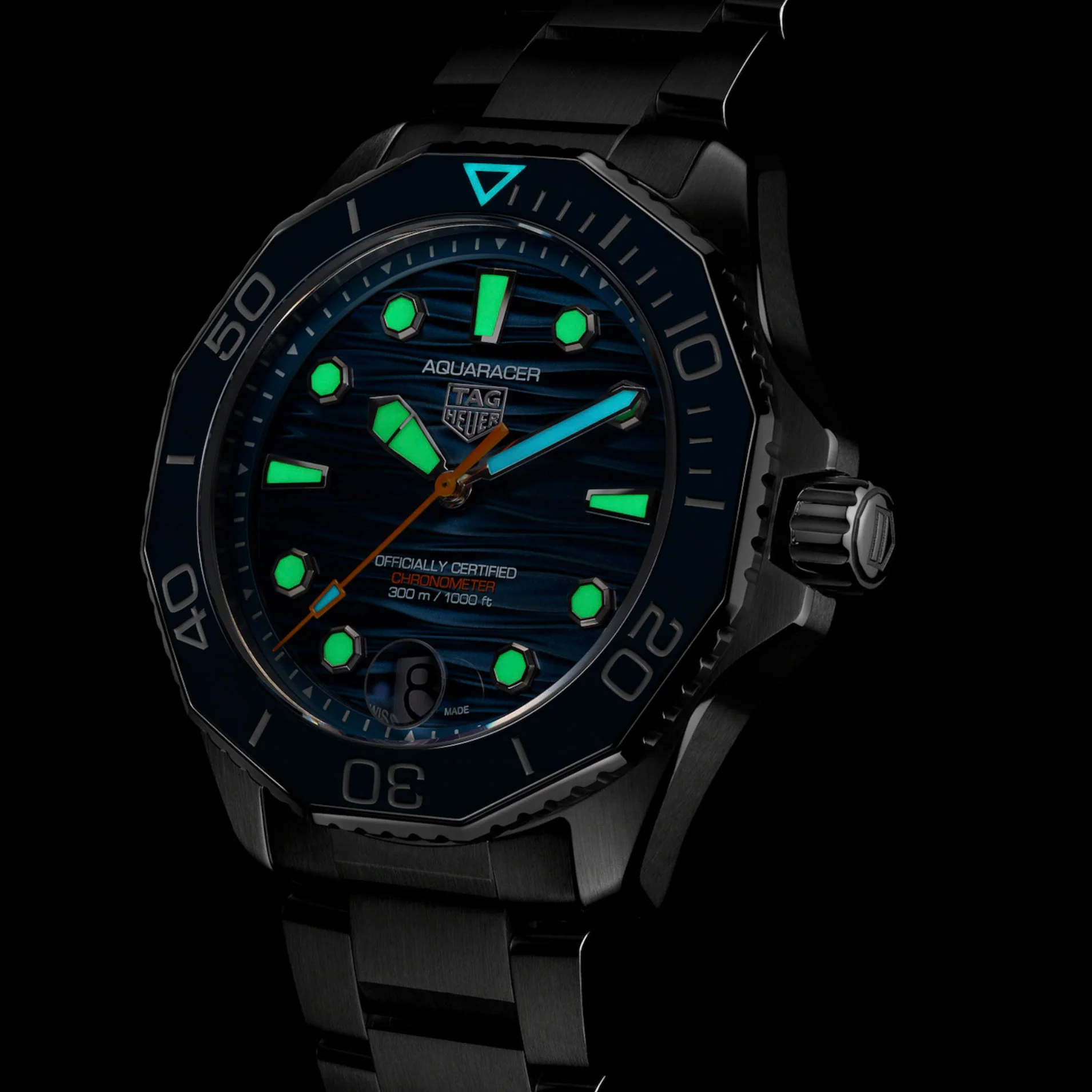TAG Heuer Aquaracer Professional 300 Date Men’s Blue Automatic Watch - Image 5