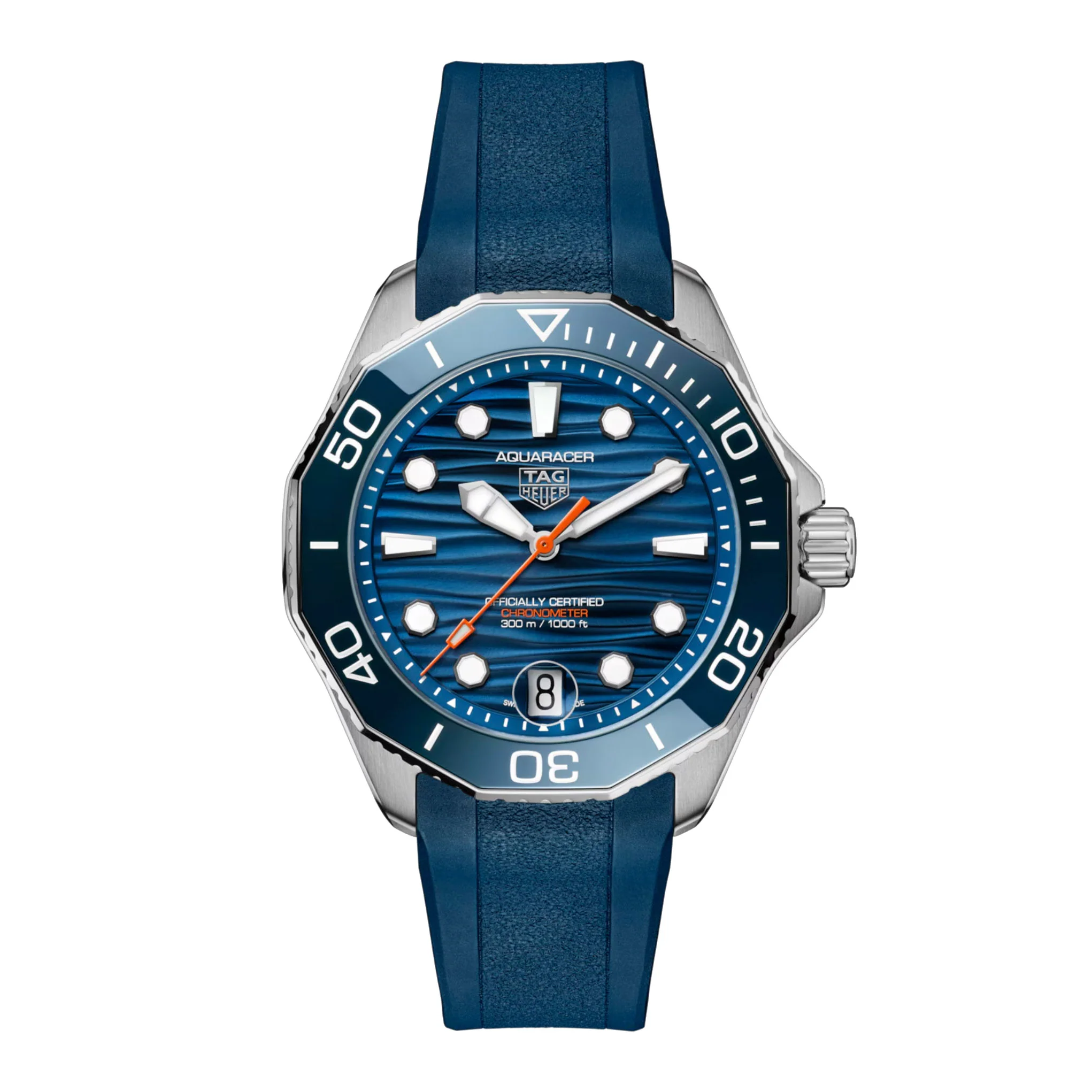 TAG Heuer Aquaracer Professional 300 Date Men’s Blue Rubber Automatic Watch