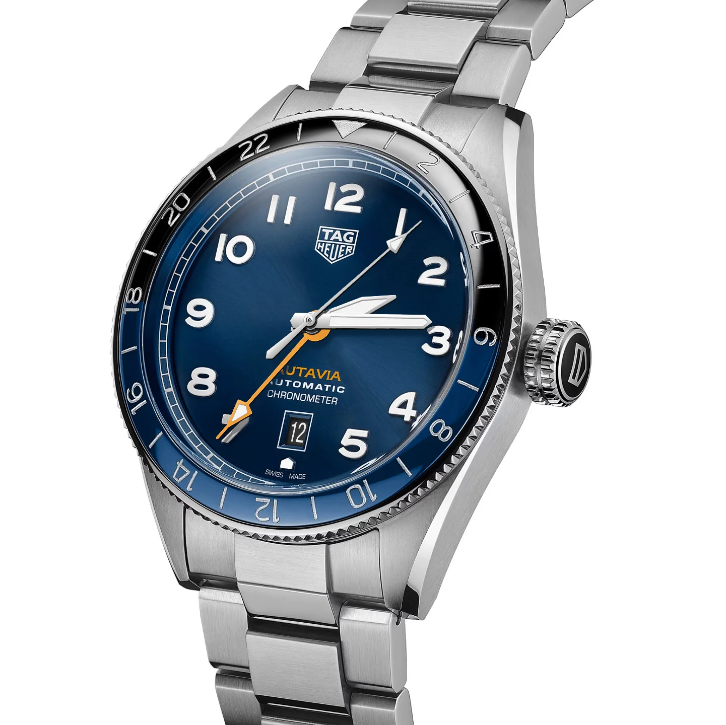 TAG Heuer Autavia Men's Blue GMT COSC Automatic Watch - Image 2