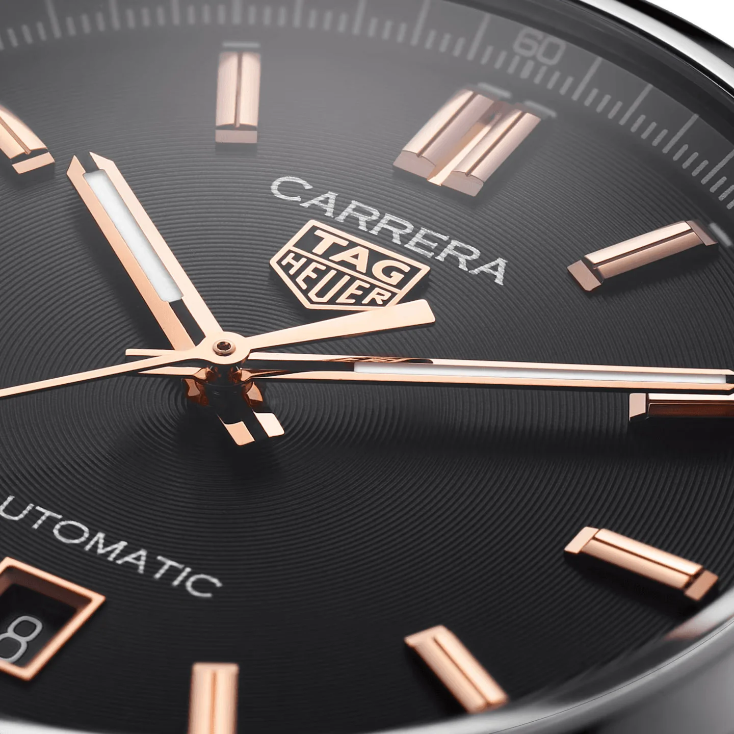 TAG Heuer Carrera Men's Black and Rose Gold Automatic Watch - Image 5